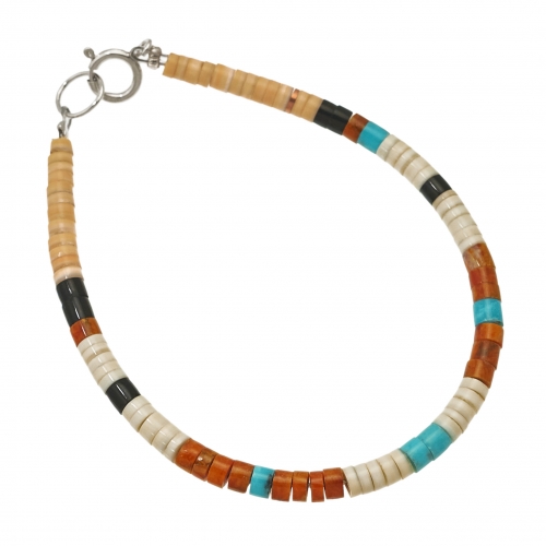 Pueblo bracelet BRP28 in heishi beads - Harpo Paris