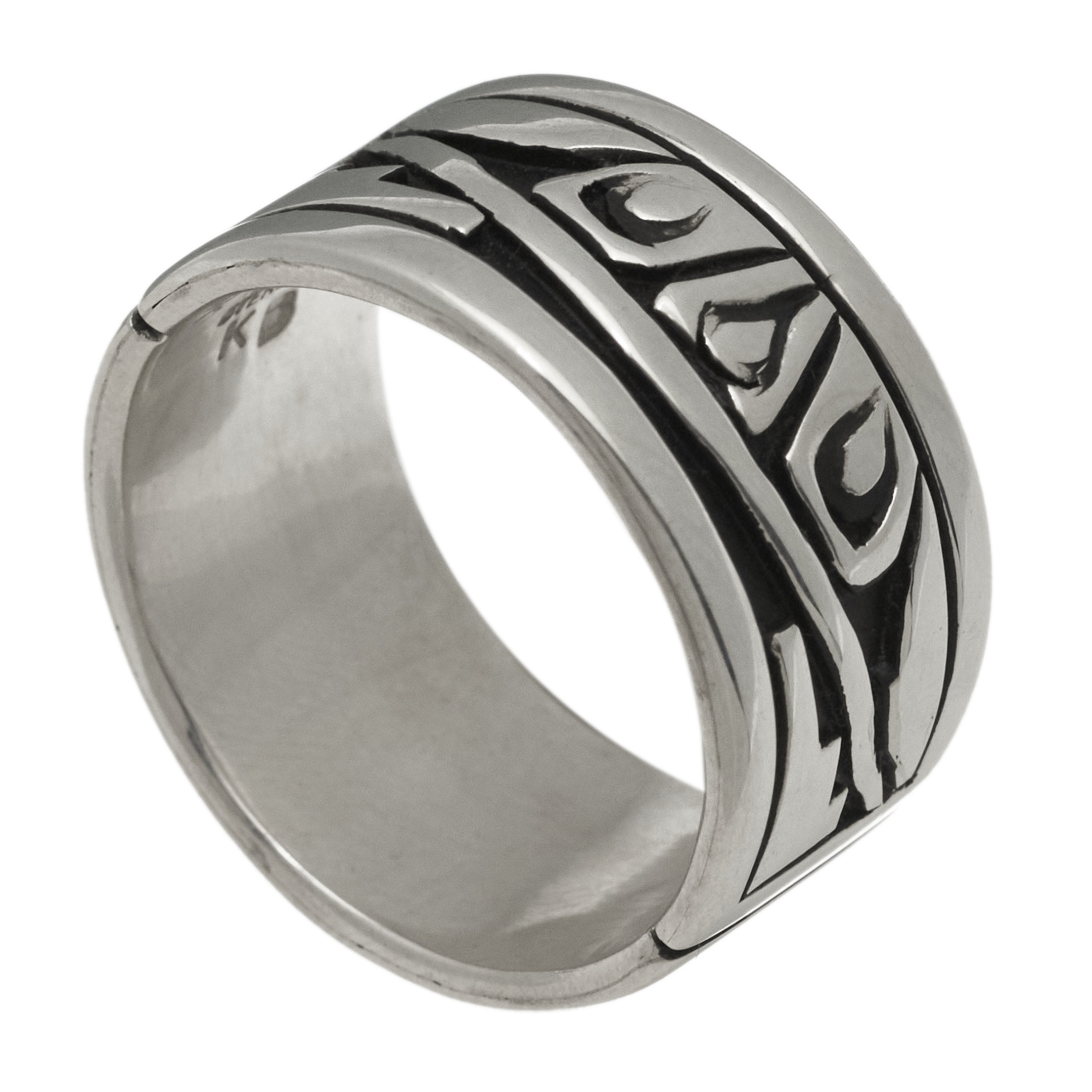 Men silver ring BA1331 - Harpo Paris