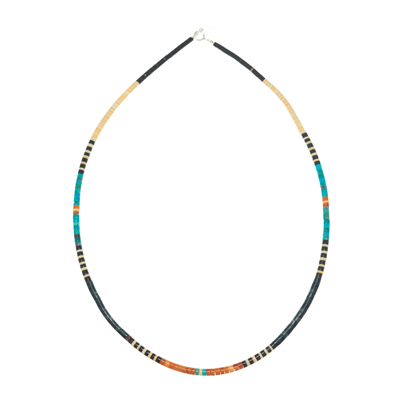 Collier pueblo COP17 en perles heishi - Harpo Paris