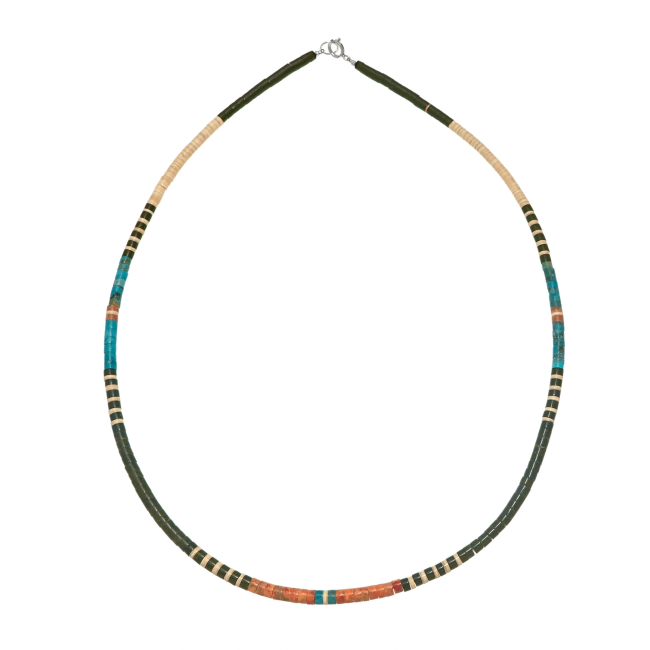 Pueblo necklace COP16 in heishi beads - Harpo Paris