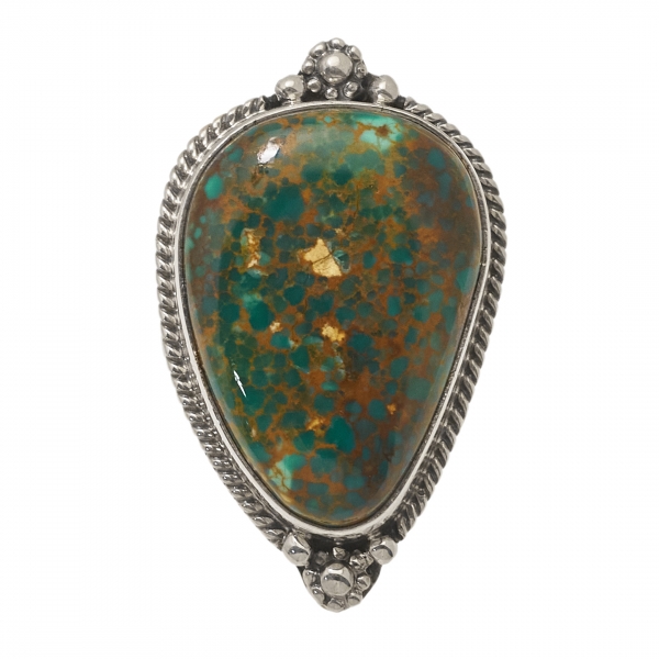 Turquoise and silver ring BA1339 - Harpo Paris