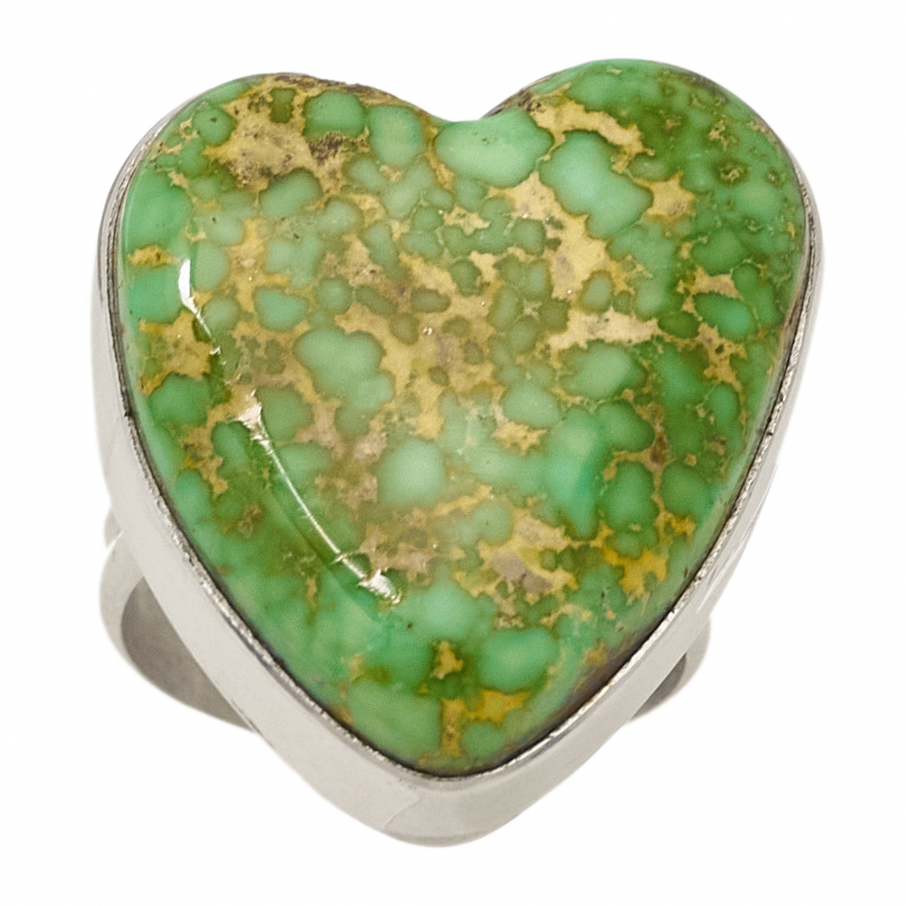 Turquoise and silver heart ring BA1340 - Harpo Paris
