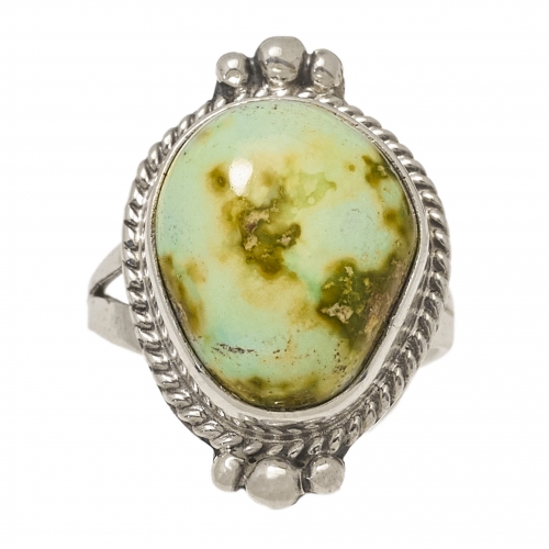 Turquoise and silver ring BA1341 - Harpo Paris