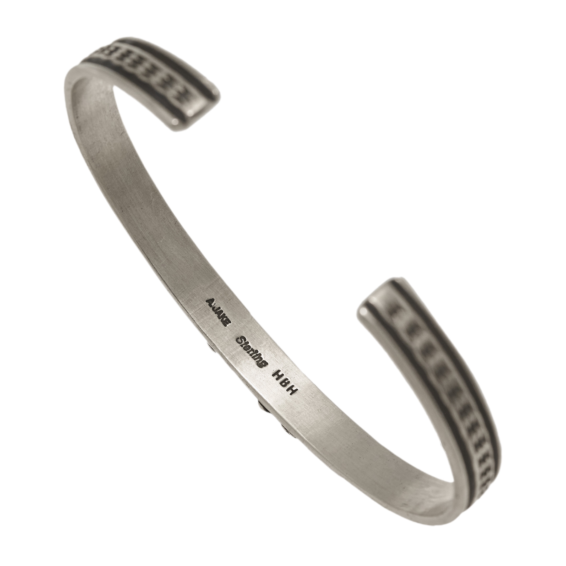 BR819 silver Navajo bracelet for men - Harpo Paris