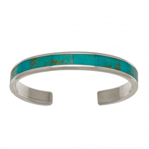 BR822 inlay and silver bracelet - Harpo Paris