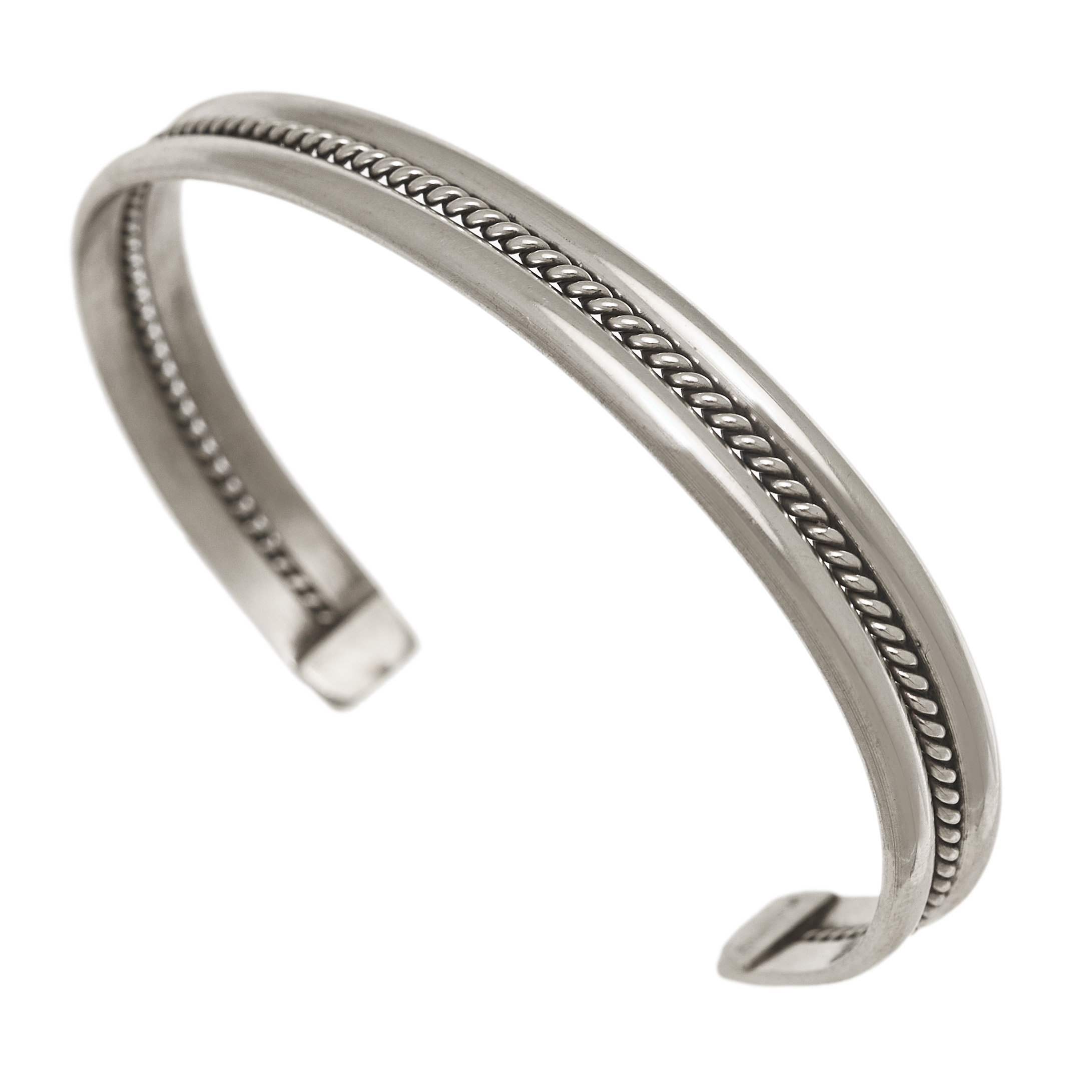 Bracelet Navajo BRw100 en argent massif - Harpo Paris