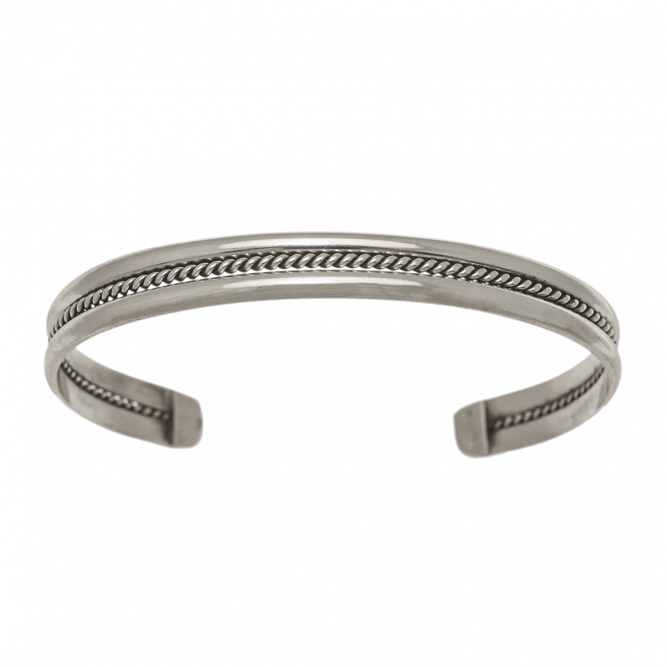 BRw100 silver twist bracelet - Harpo Paris