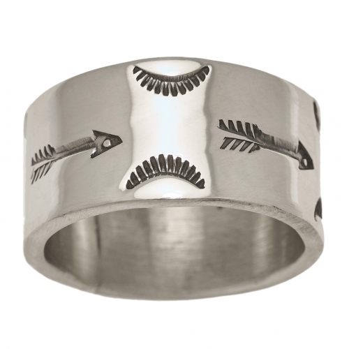 Navajo ring for men in sterling silver BA1395 - Harpo Paris