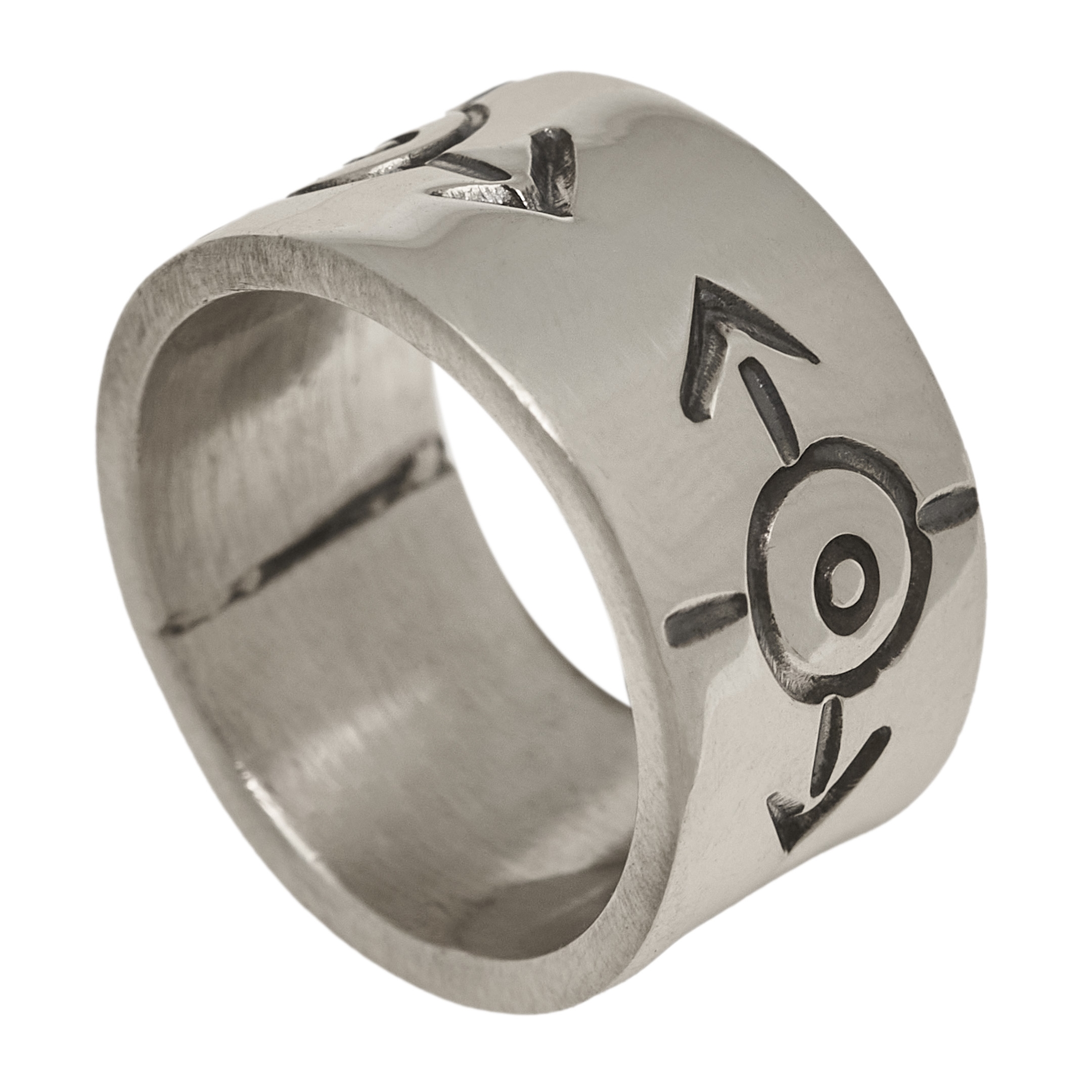 Navajo ring in silver for men BA1396 - Harpo Paris