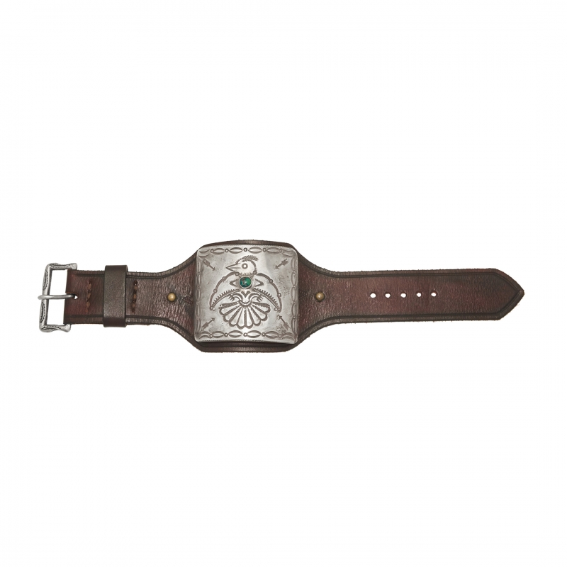 BR825 leather and silver bracelet - Harpo Paris