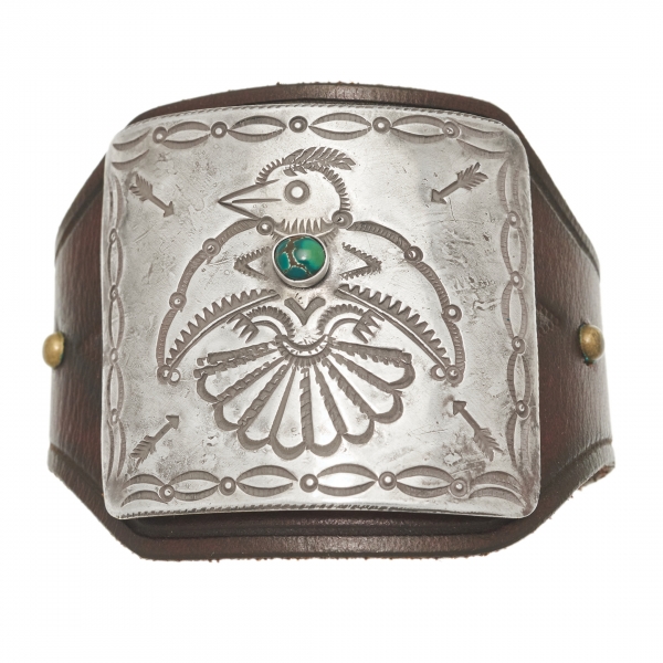 BR825 leather and silver bracelet - Harpo Paris