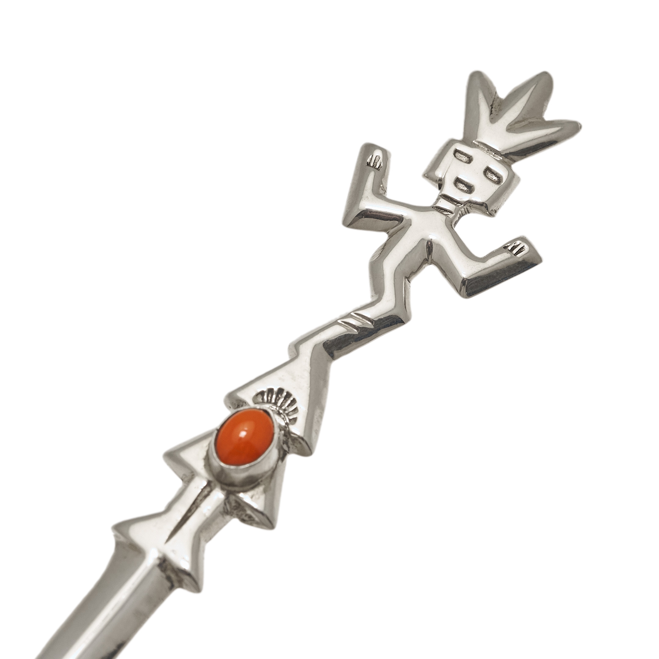 CP01 silver and coral paper cutter - Harpo Paris