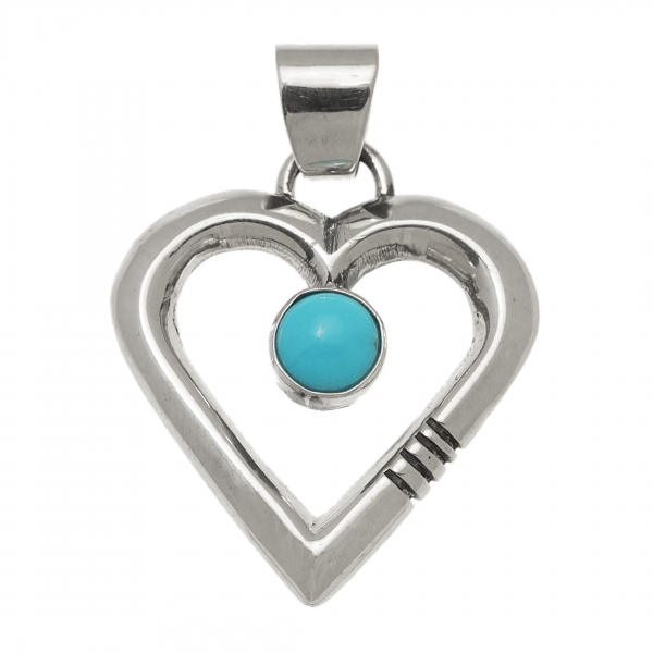 PE483 silver heart pendant...