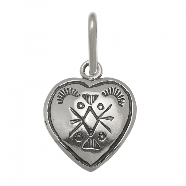 PE485 silver heart pendant - Harpo Paris