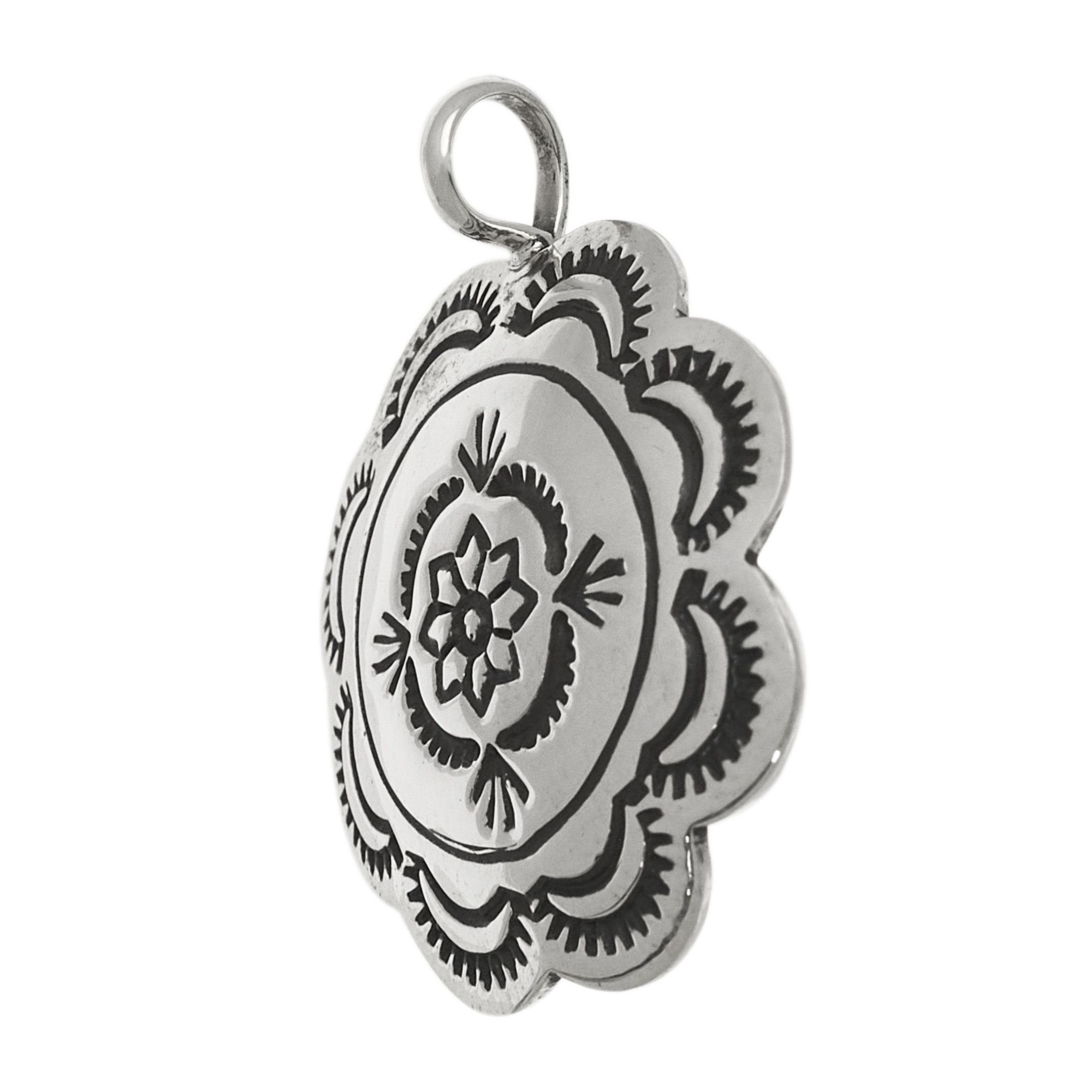 PE486 silver concho pendant - Harpo Paris