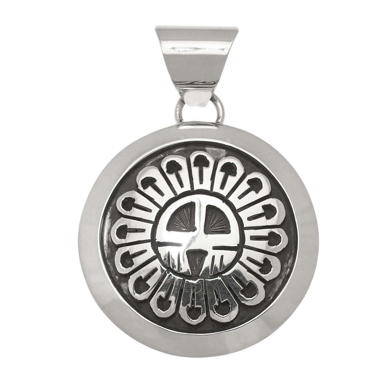 Pendentif Navajo en argent massif PE489 - Harpo Paris