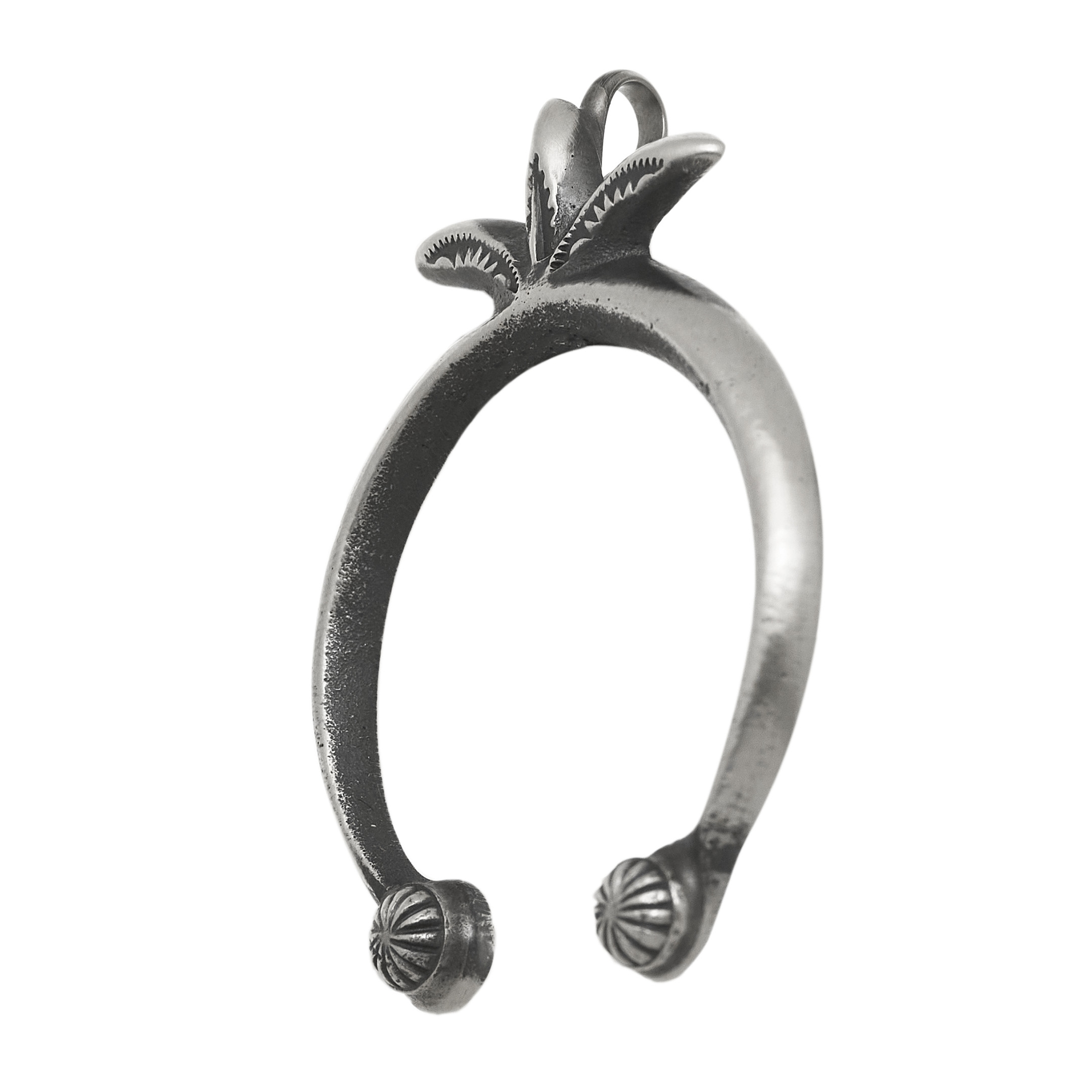 Pendentif Naja en argent mat PE500 - Harpo Paris