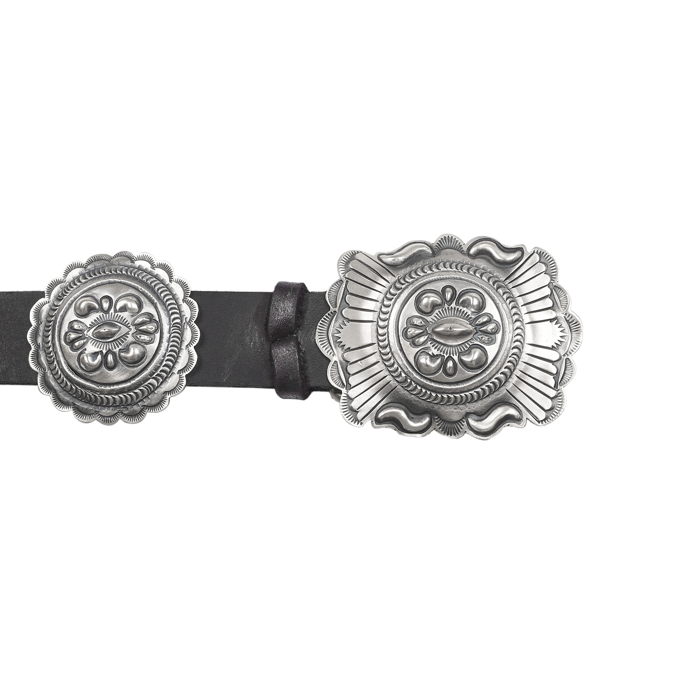Mat silver concho belt CC16 - Harpo Paris
