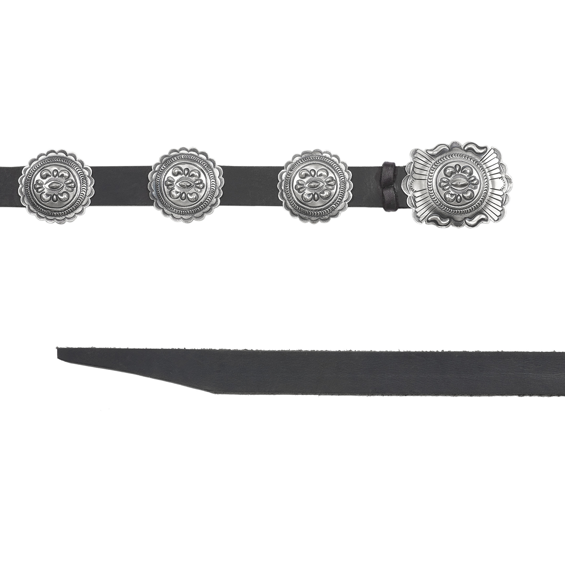 Mat silver concho belt CC16 - Harpo Paris