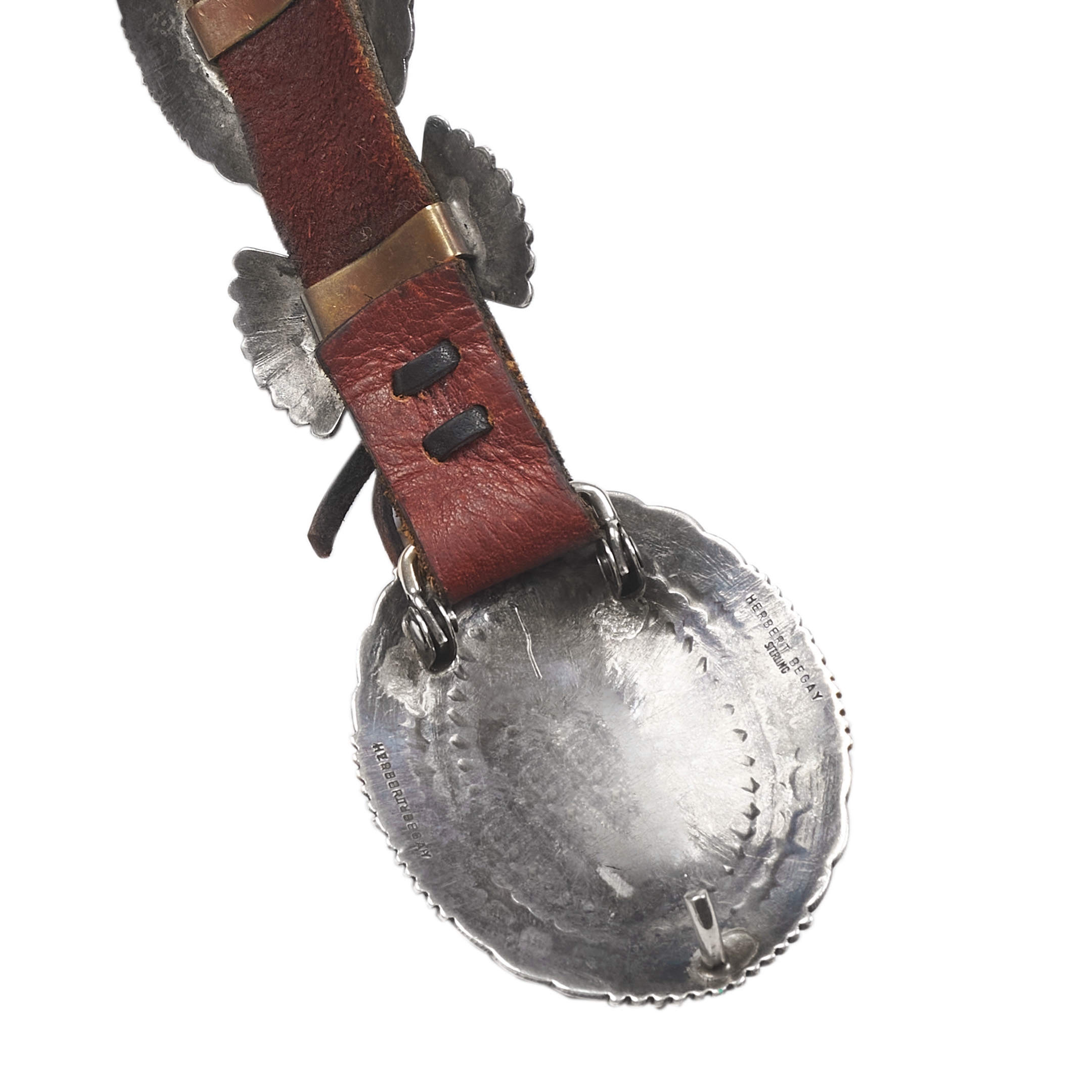 Ceinture concho Harpo turquoise et argent CC17 - Harpo Paris