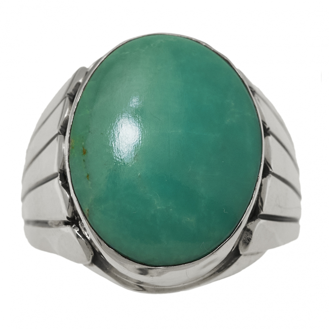 BA1405 bague Navajo turquoise et argent - Harpo Paris