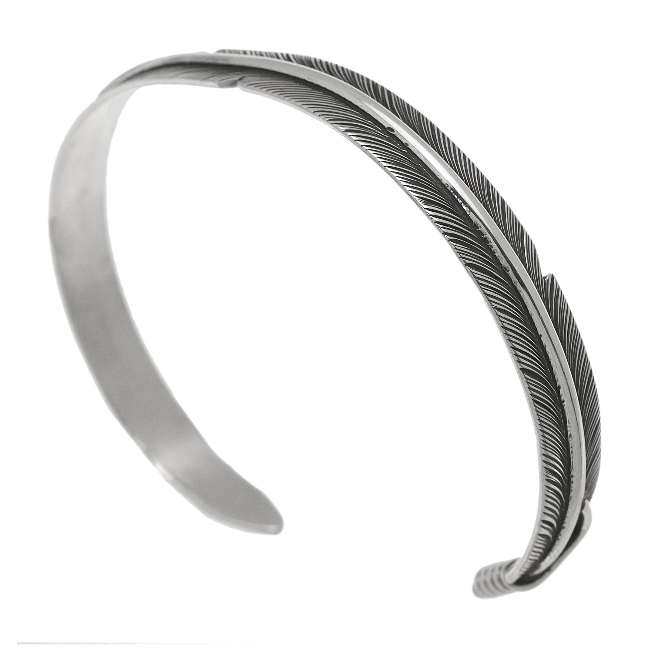 BRw67 bracelet plume argent Harpo
