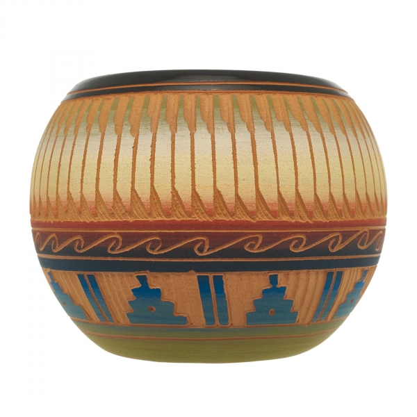 DECO158 Navajo small etched pottery - Harpo Paris