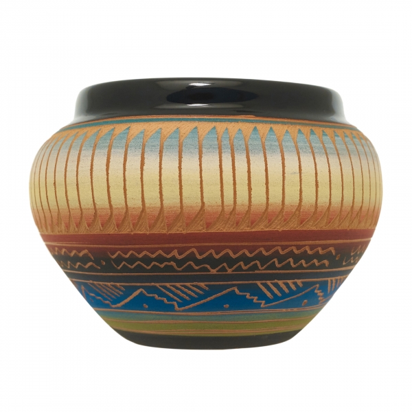 DECO159 Navajo small etched pottery - Harpo Paris