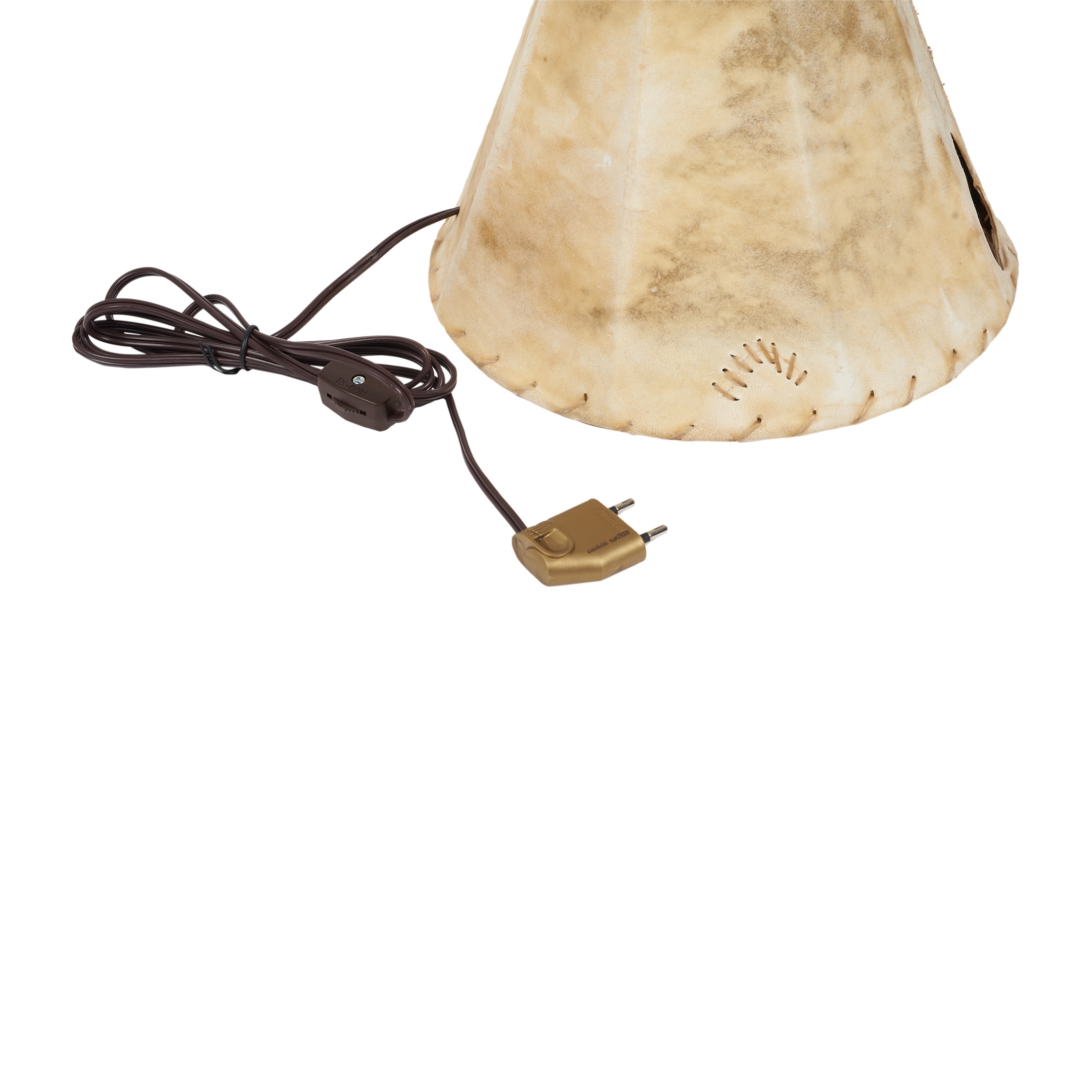 Lampe tipi en peau de cerf et tendon DECO174 - Harpo Paris