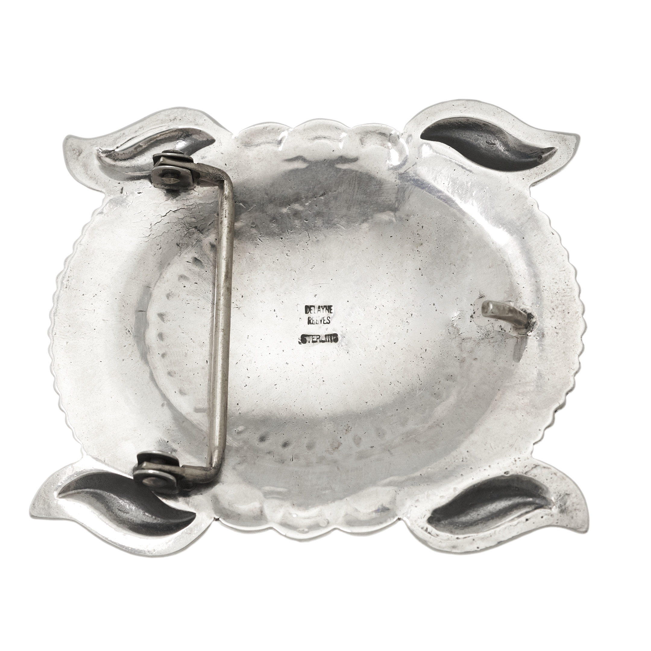 BK77 boucle de ceinture Harpo en argent - Harpo Paris