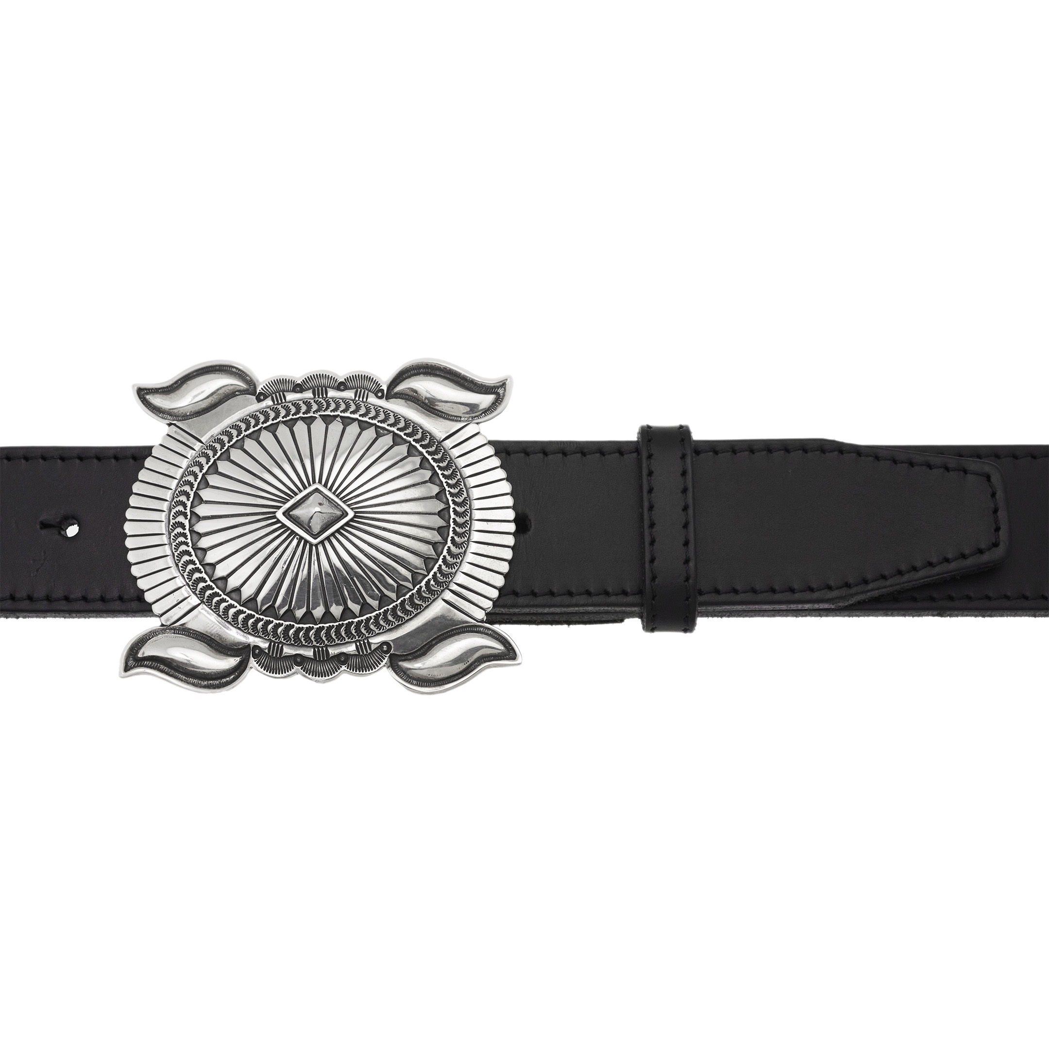 BK73 concho silver buckle - Harpo Paris