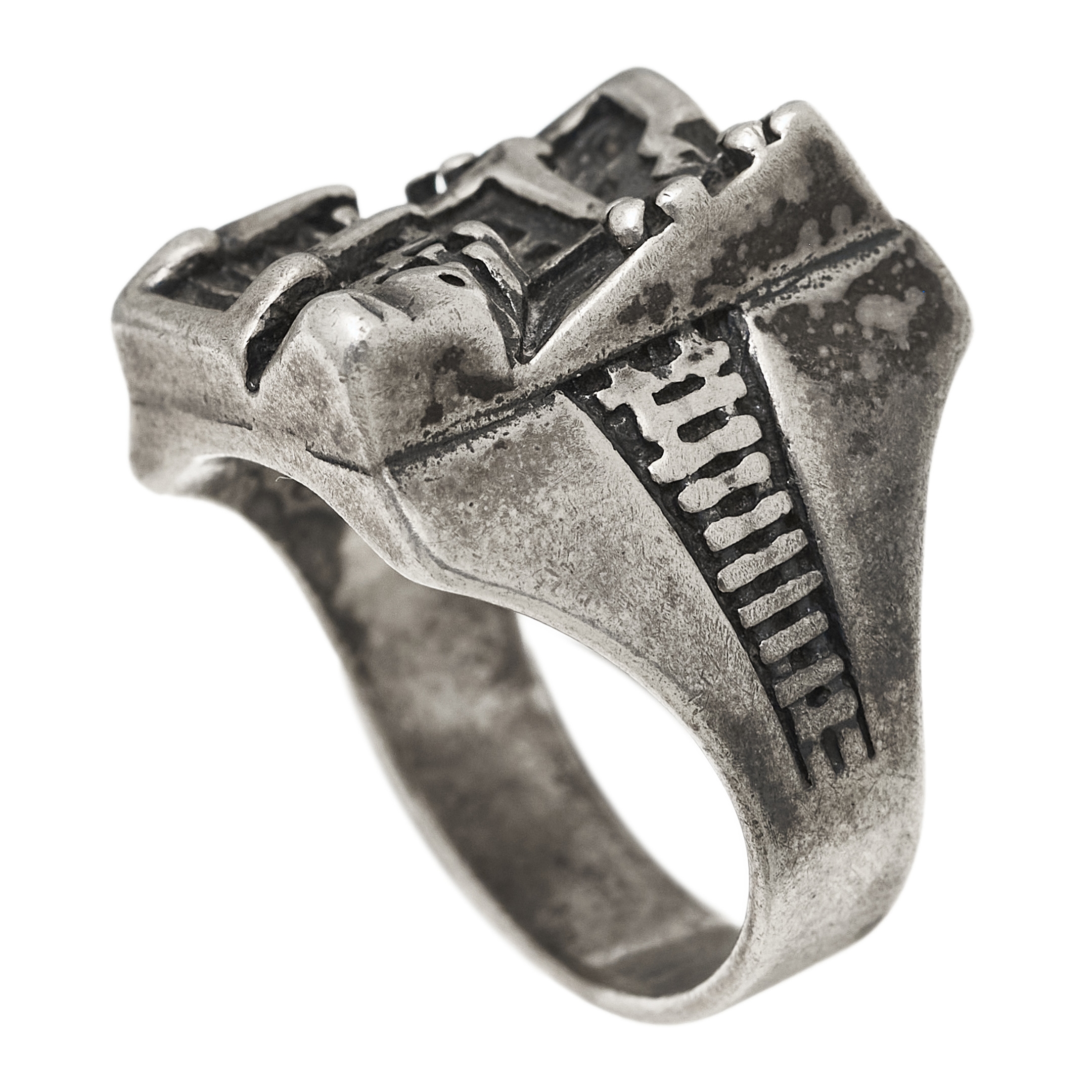 Vintage ring for men, representing a Pueblo BA1465 - Harpo Paris