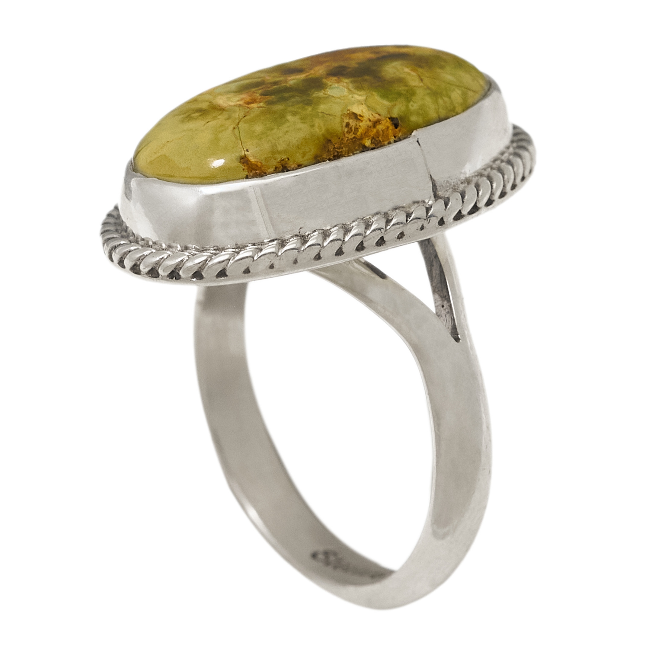 Bague Navajo en turquoise et en argent massif BA1475 - Harpo Paris