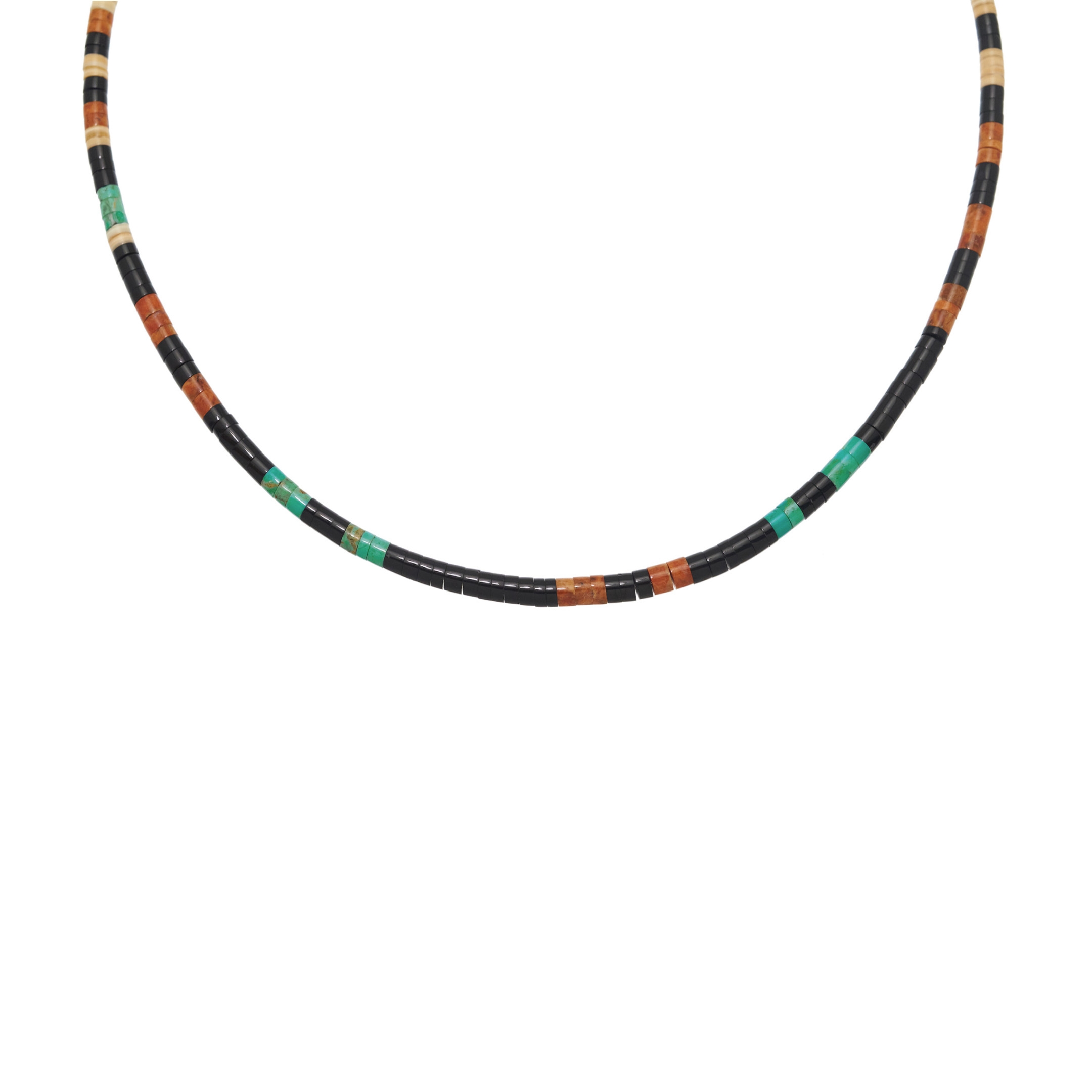 Pueblo necklace in heishi beads, COP01 - Harpo Paris