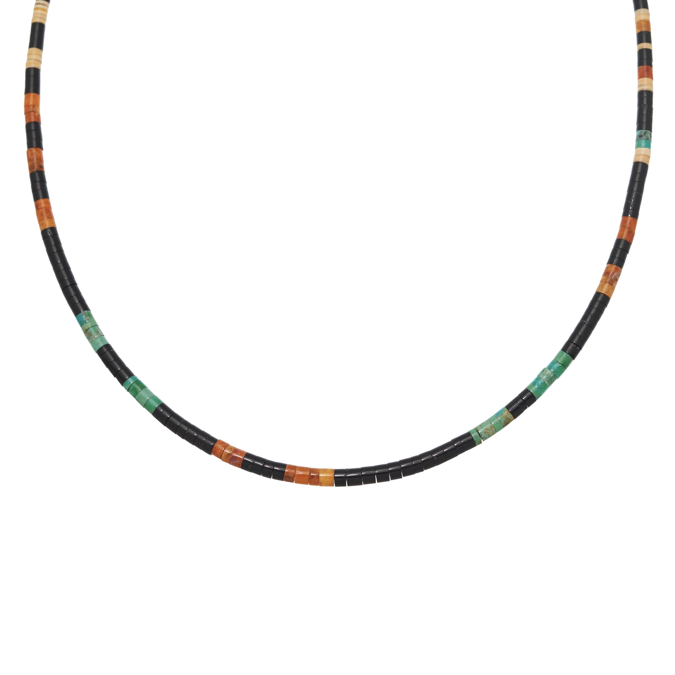 Pueblo necklace in heishi beads, COP02 - Harpo Paris