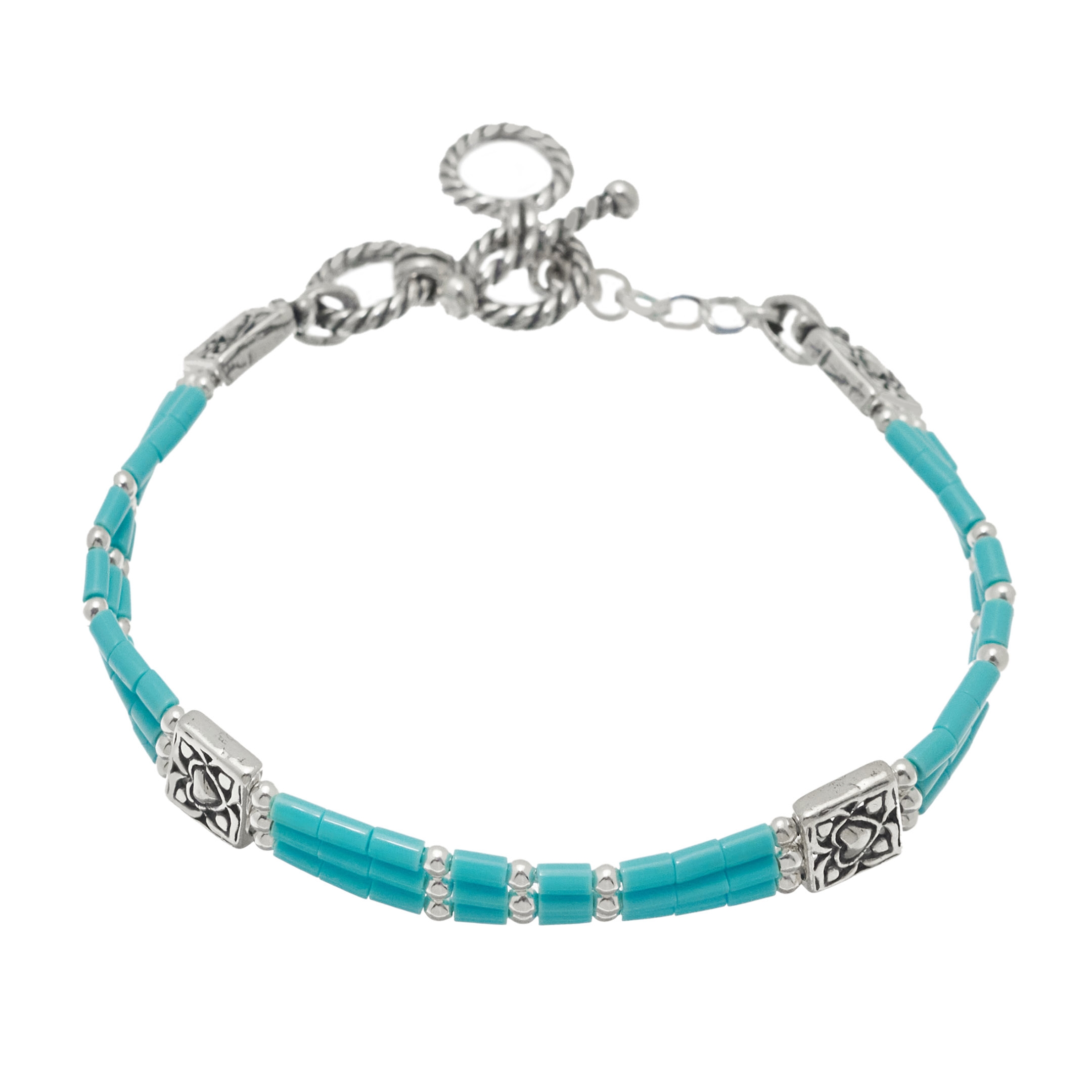 Bracelet amerindien en perles heishi. Harpo Paris