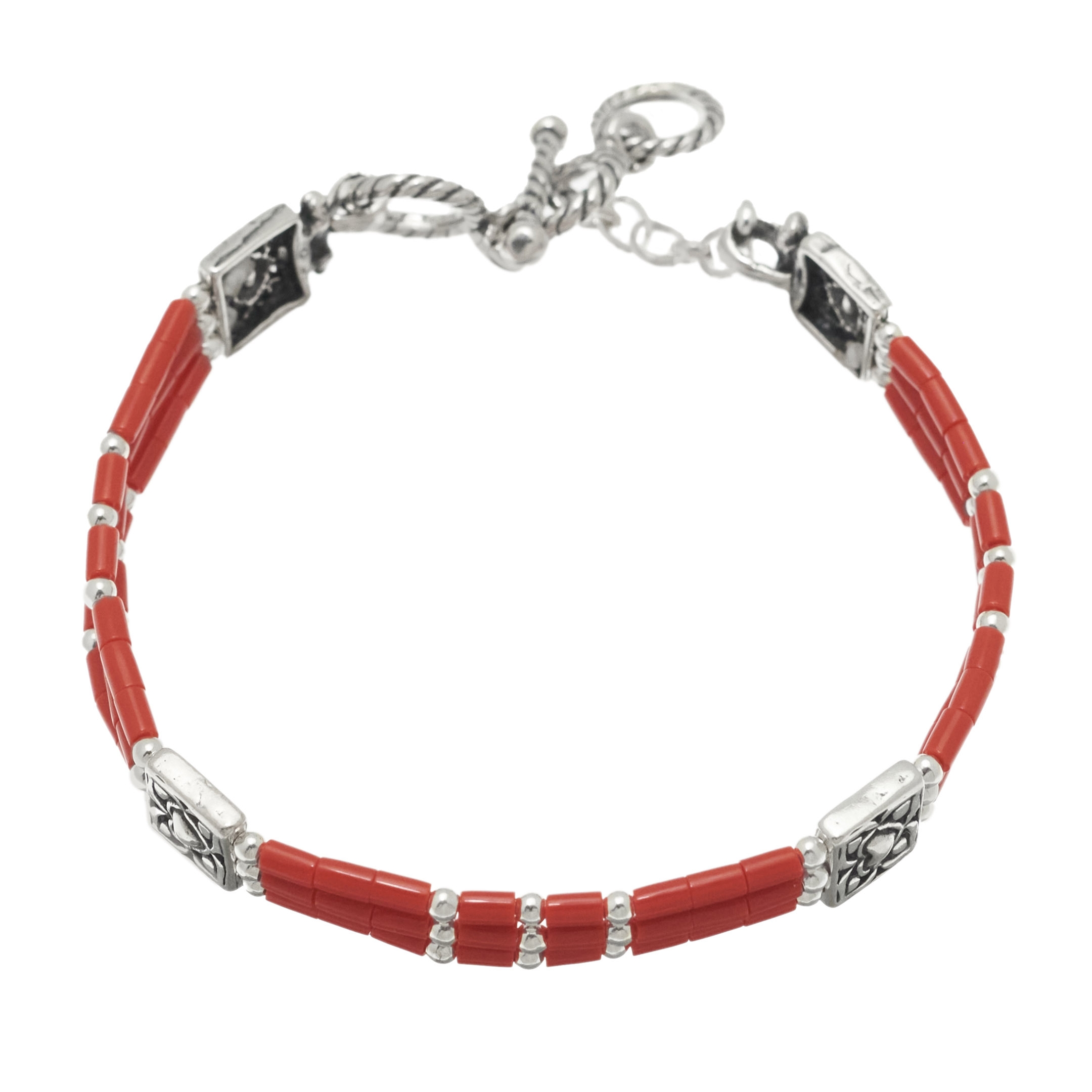 Bracelet amerindien en perles heishi. Harpo Paris