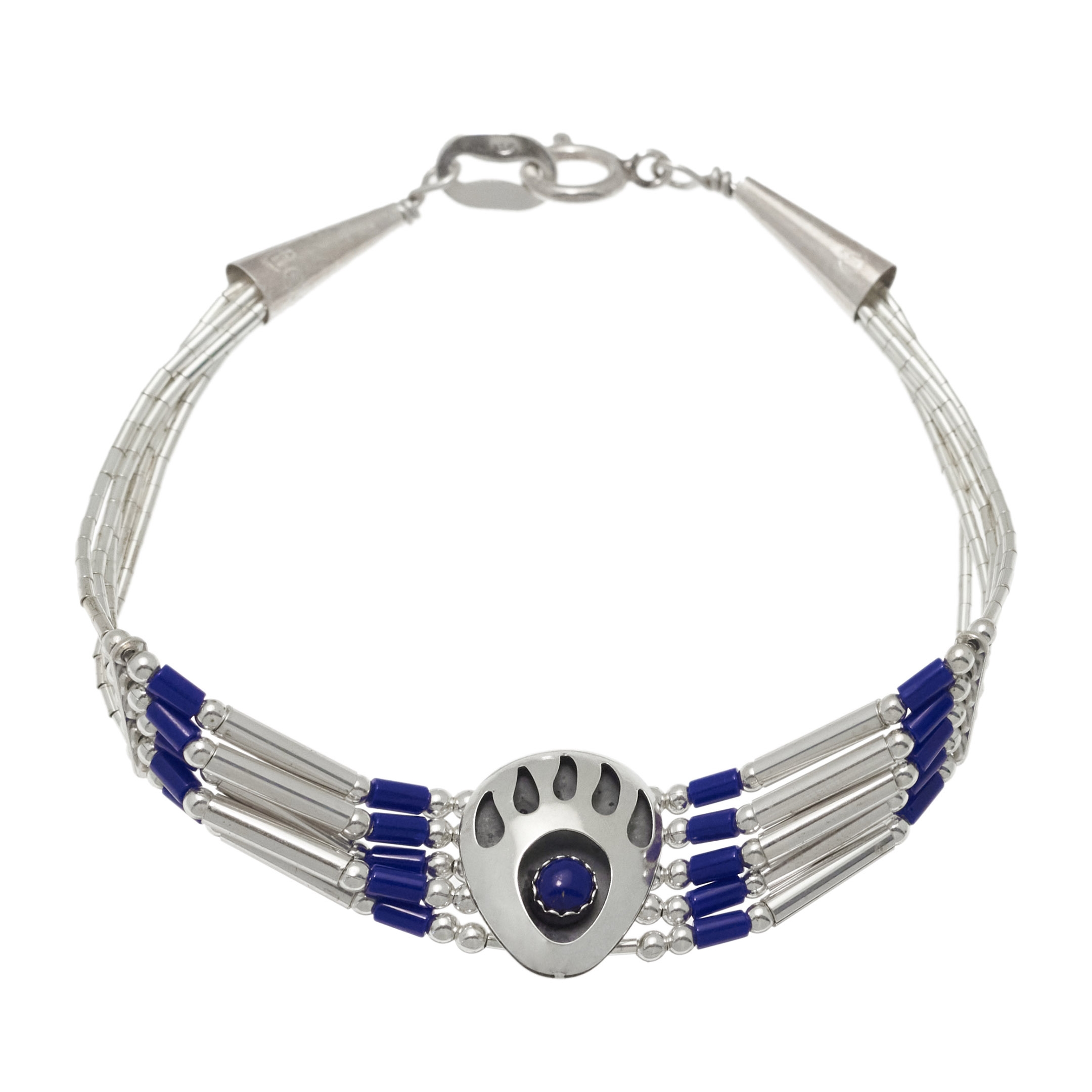 Bear paw liquid silver bracelet B440 - Harpo Paris