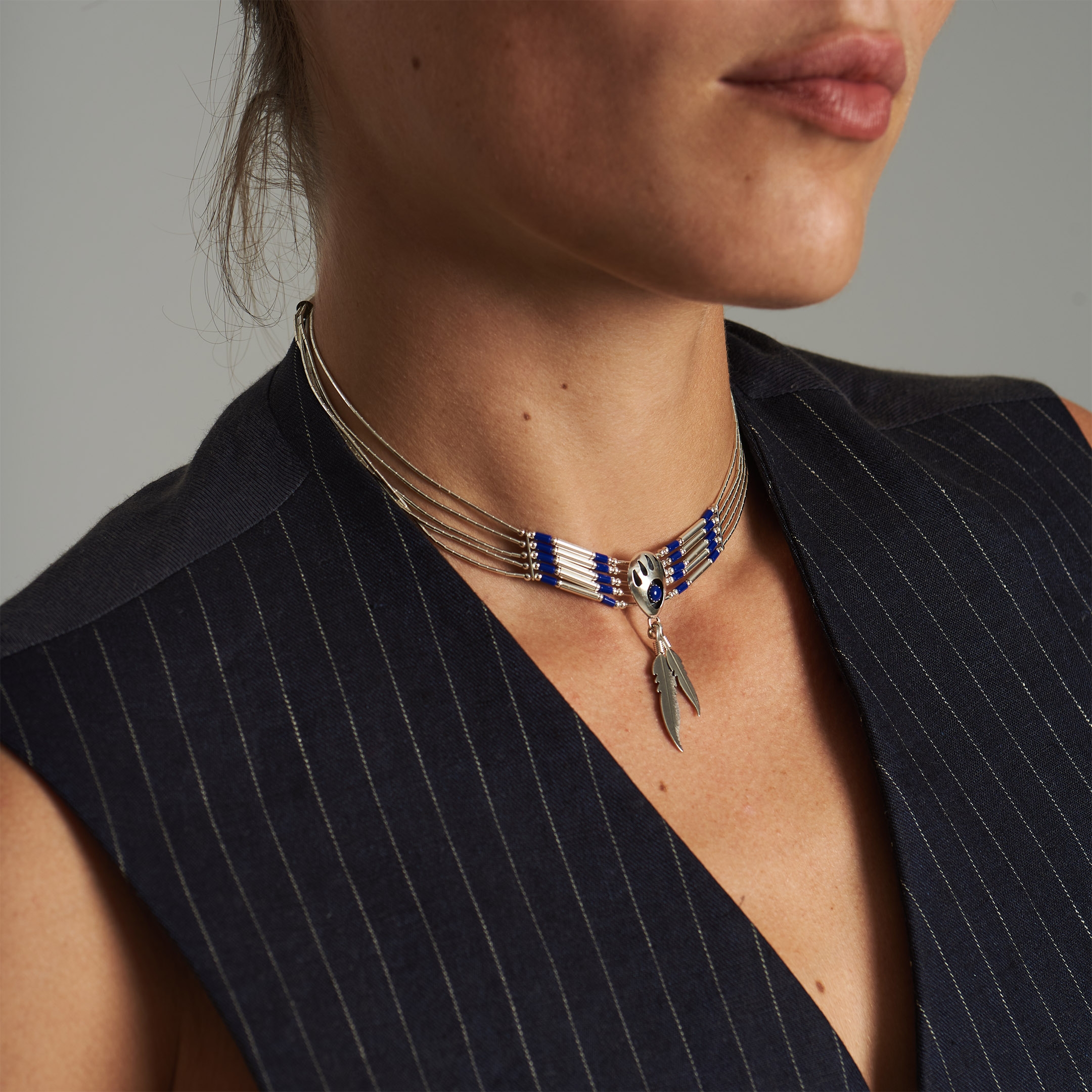 Collier patte d'ours ras du coup N440 - Harpo Paris