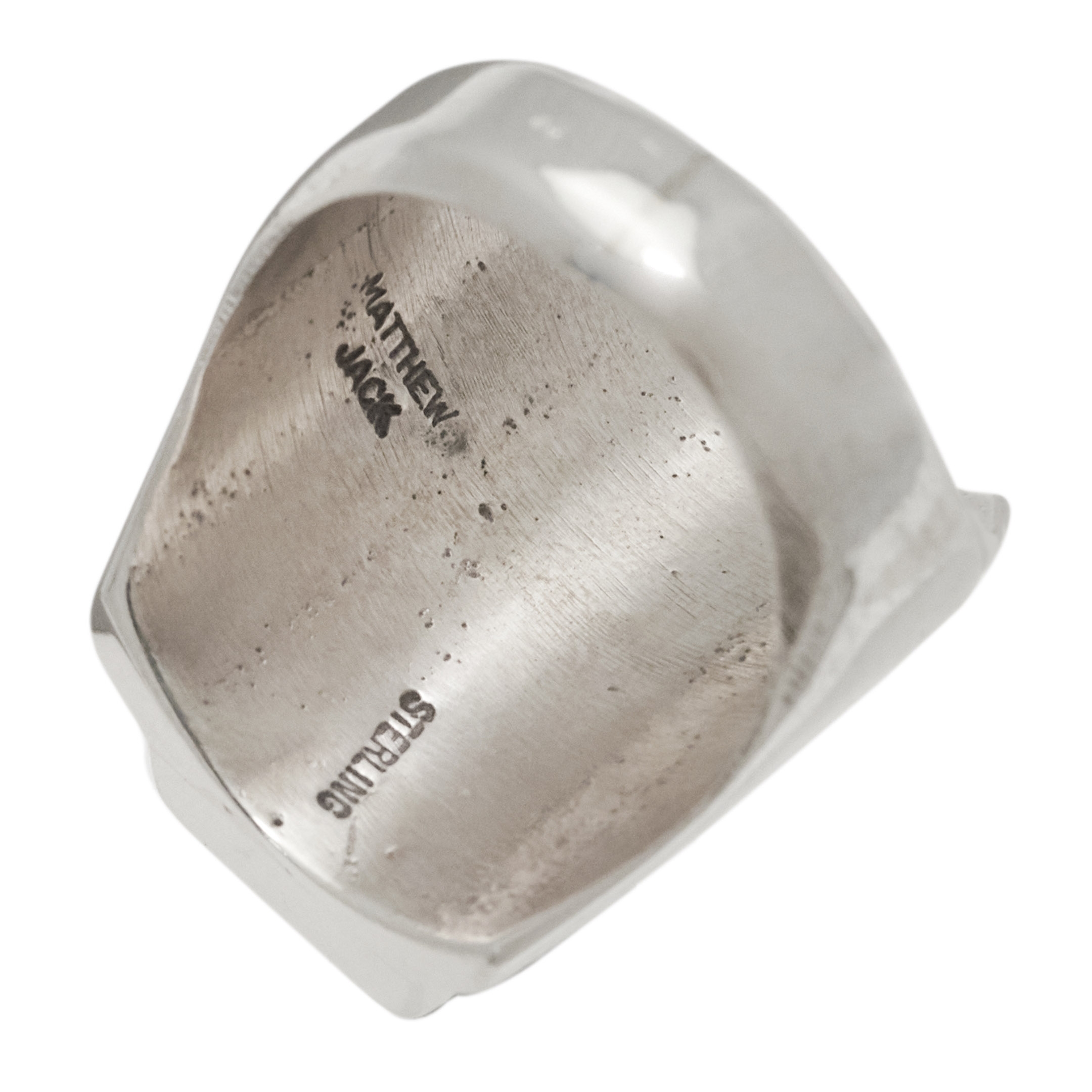 Navajo ring for men BA1503 in micro inlay - Harpo Paris