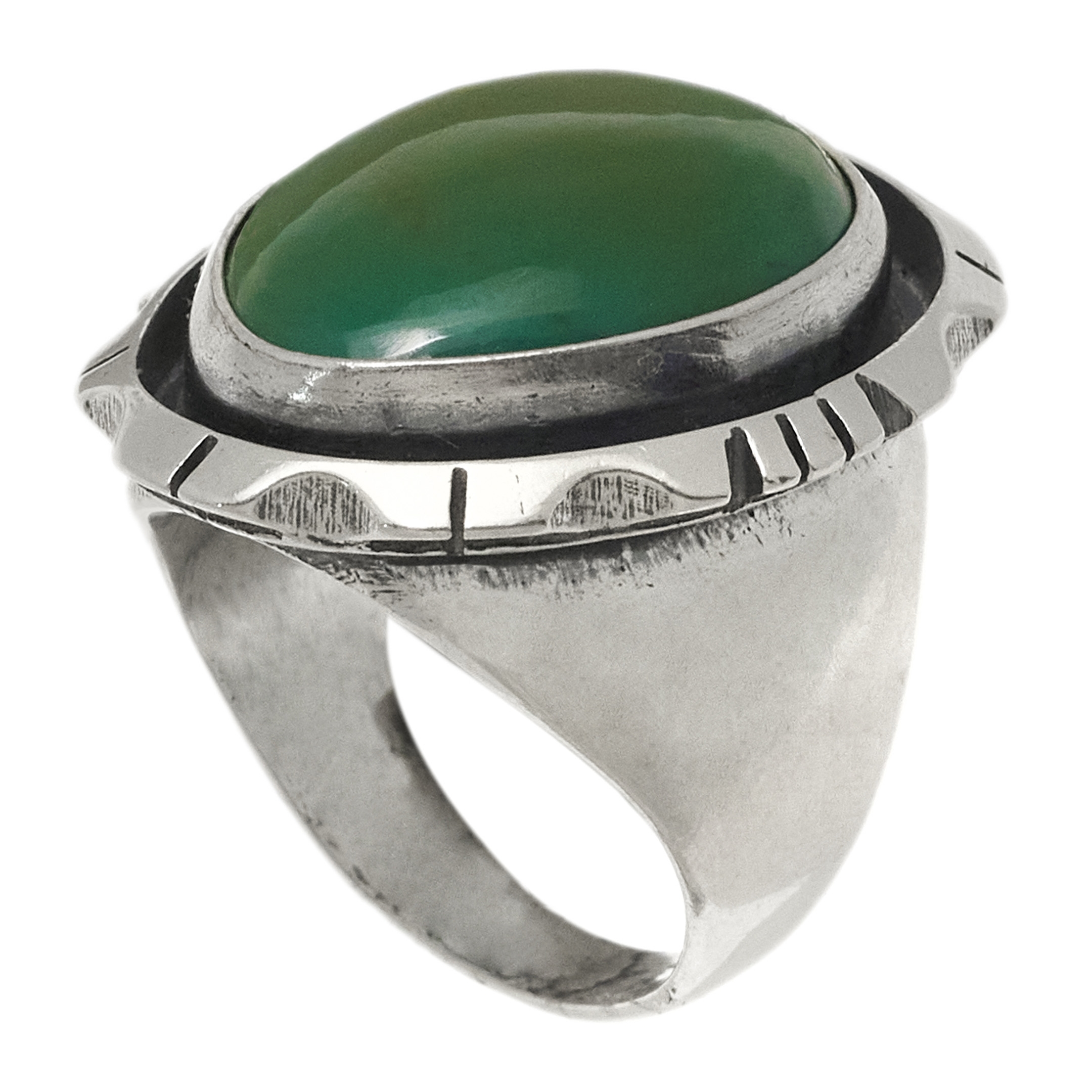 BA1558 turquoise and silver ring - Harpo Paris