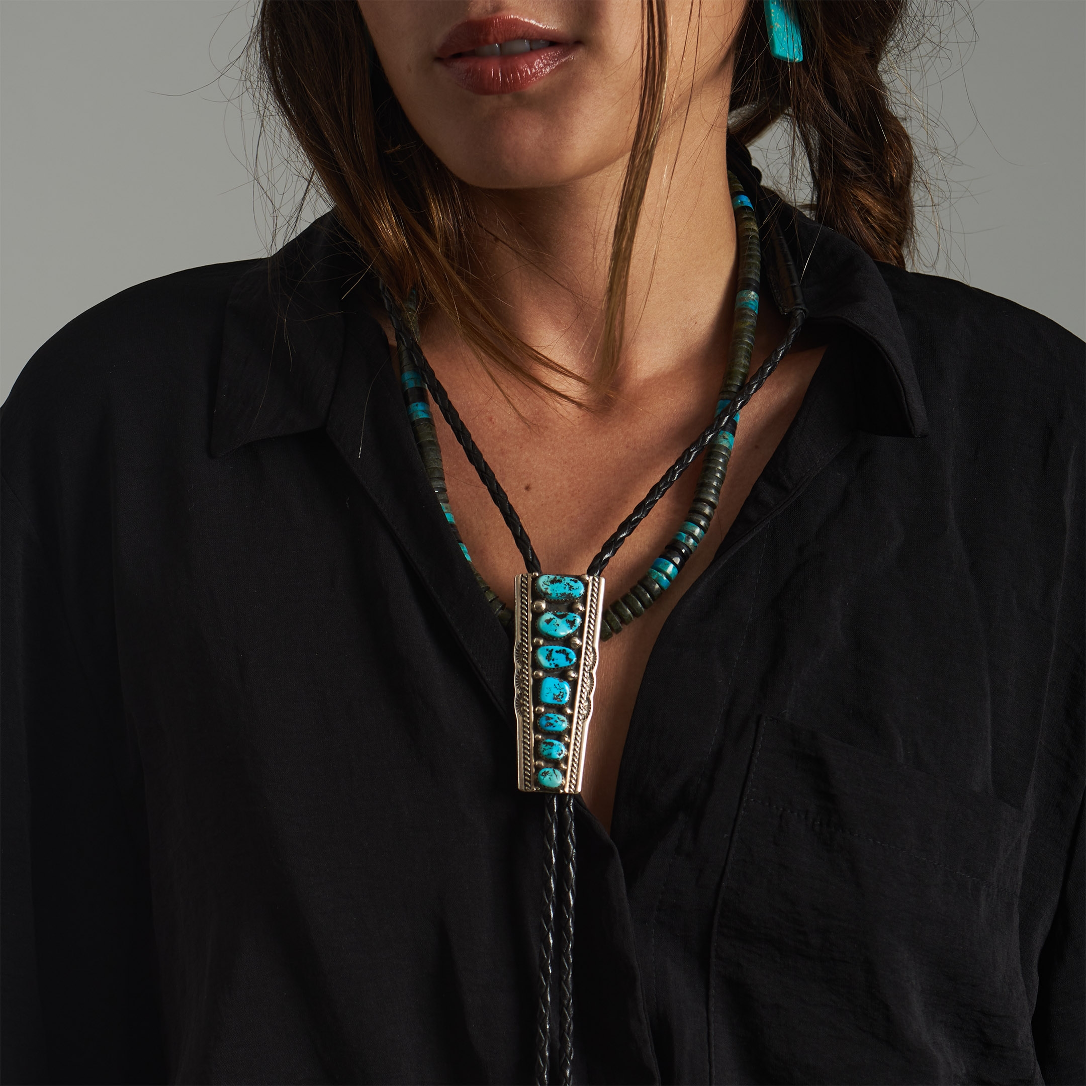 CO244 multistones heishi Harpo necklace - Harpo Paris