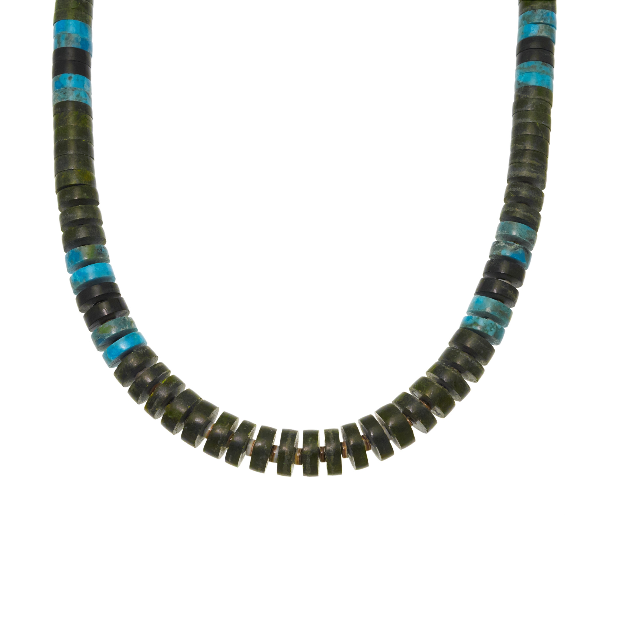CO244 multistones heishi Harpo necklace - Harpo Paris