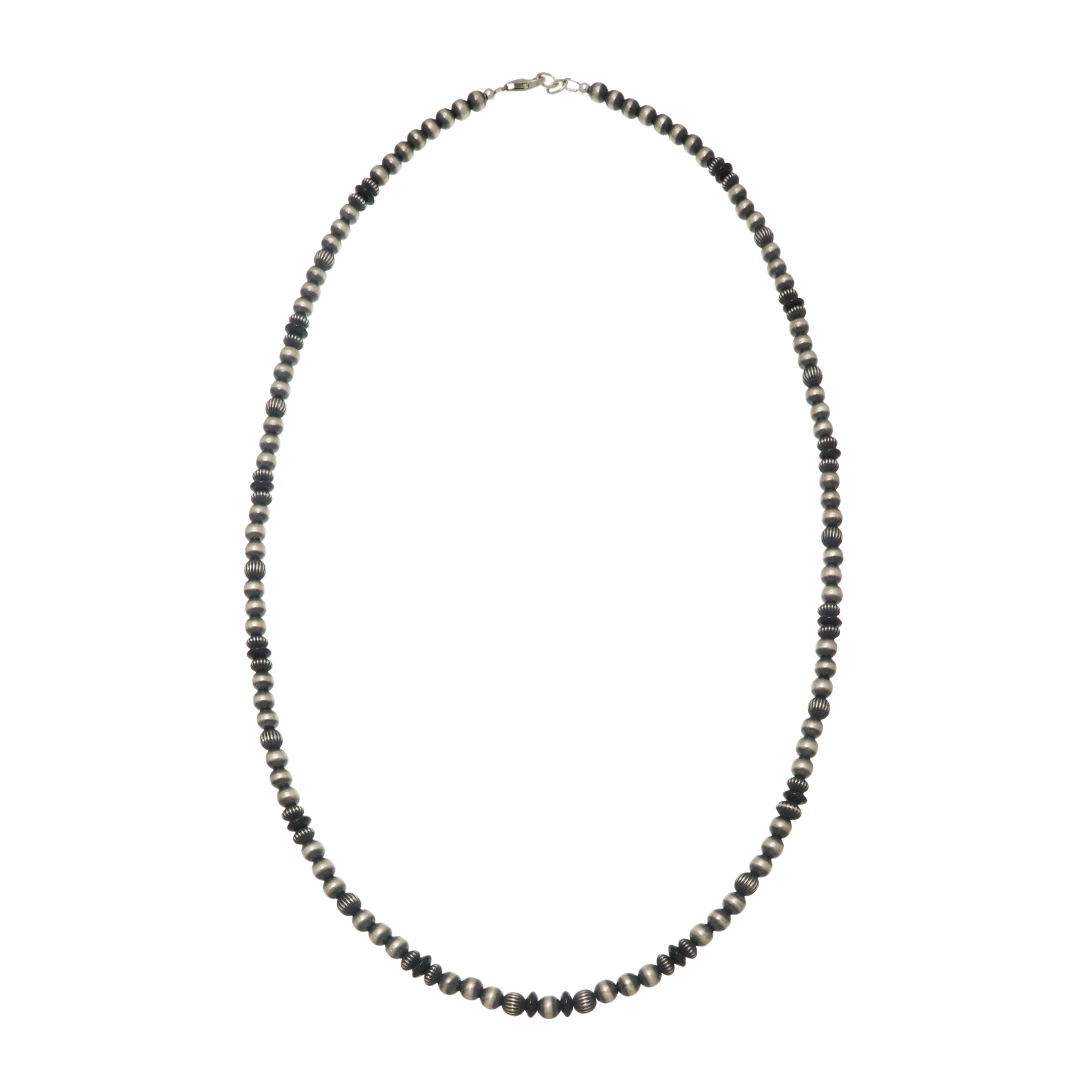 CO243 collier sautoir en perles argent et noir - Harpo Paris