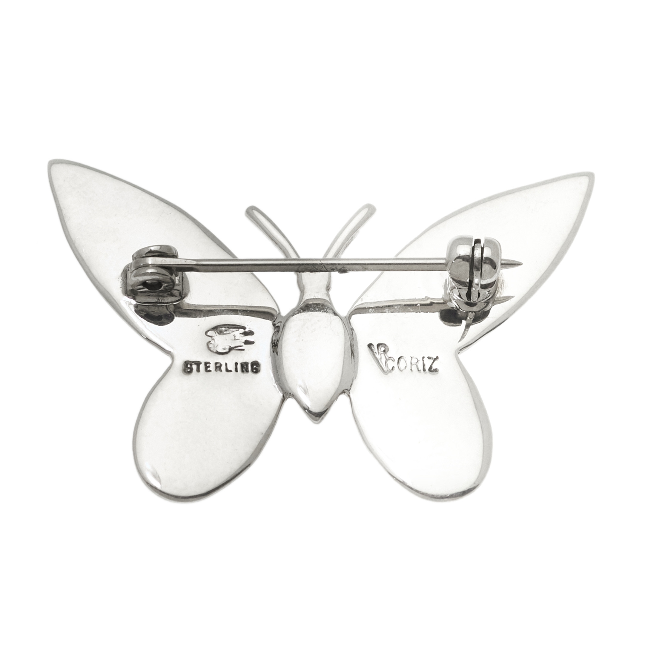 BRO92 silver butterfly brooch - Harpo Paris