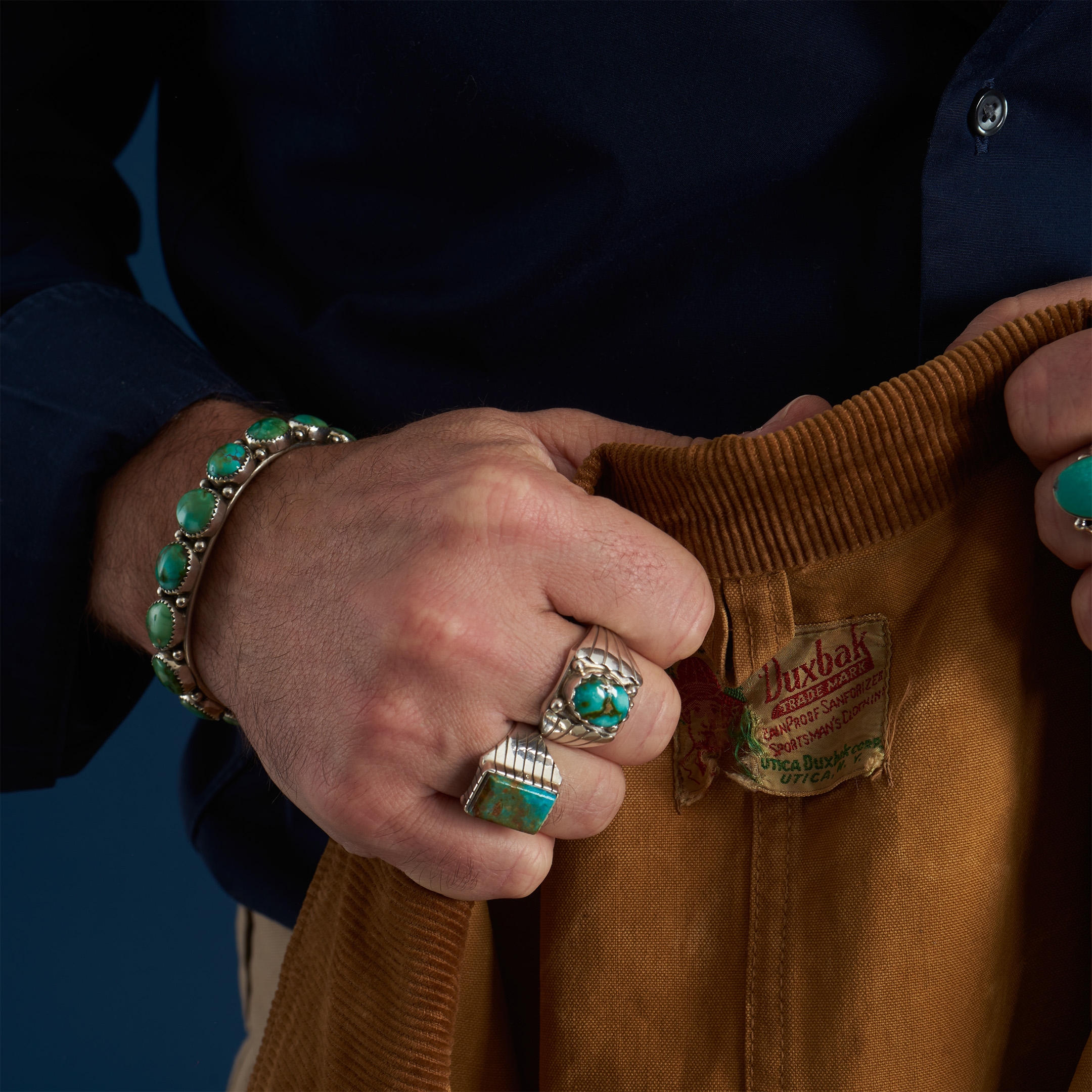 BA1447 bague turquoise et argent - Harpo Paris