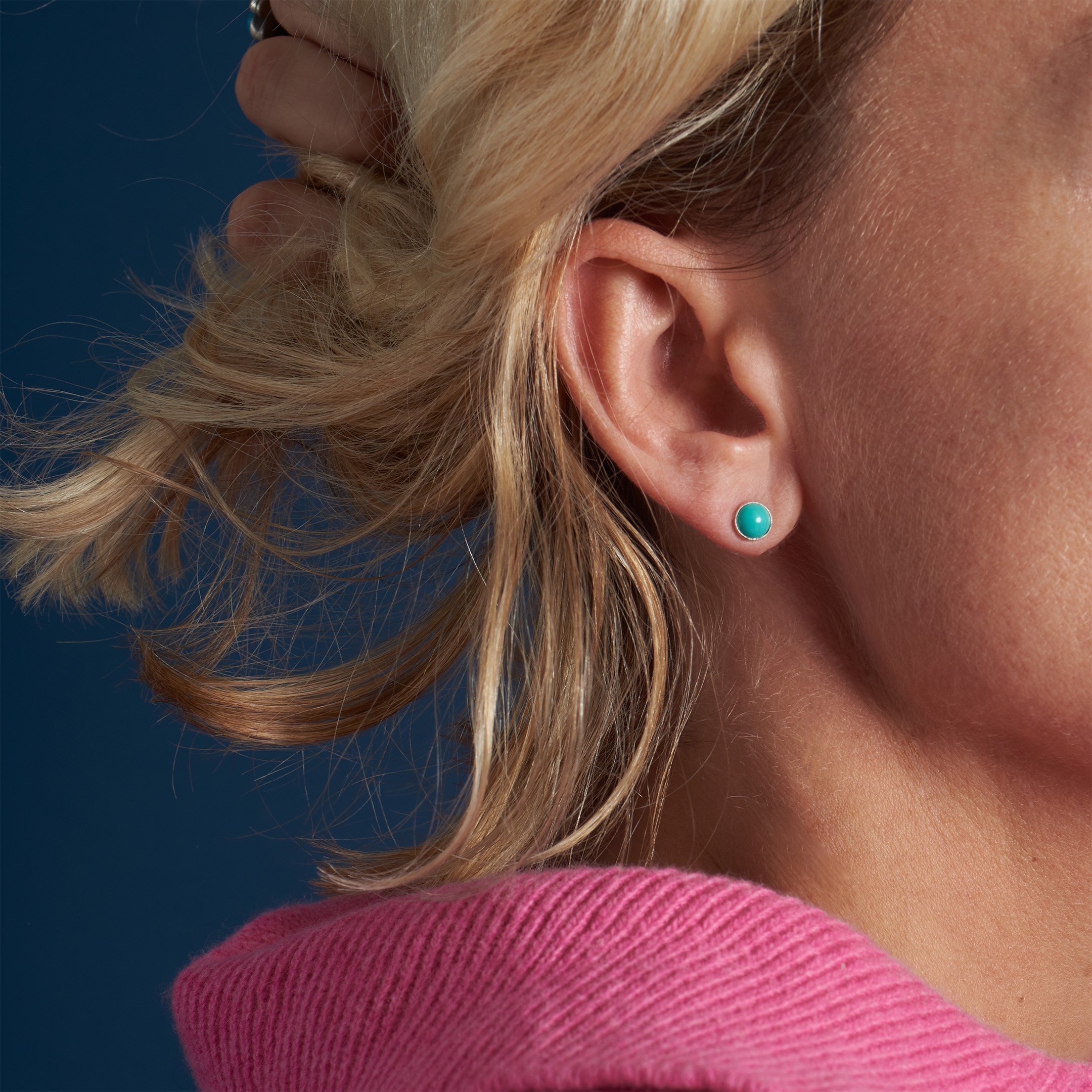 Little turquoise studs BO386 - Harpo Paris