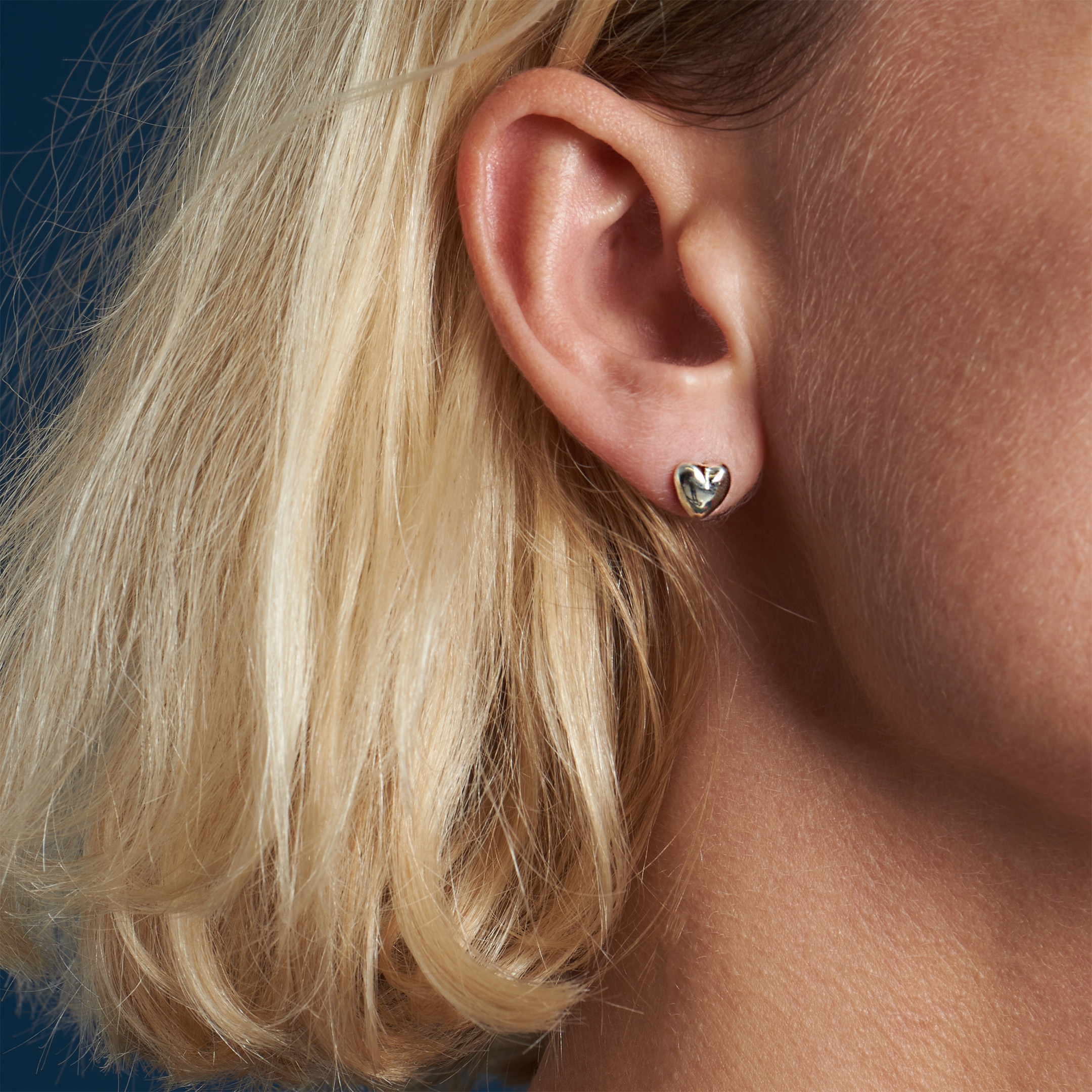 Hearts earrings silver BOW106 - Harpo Paris