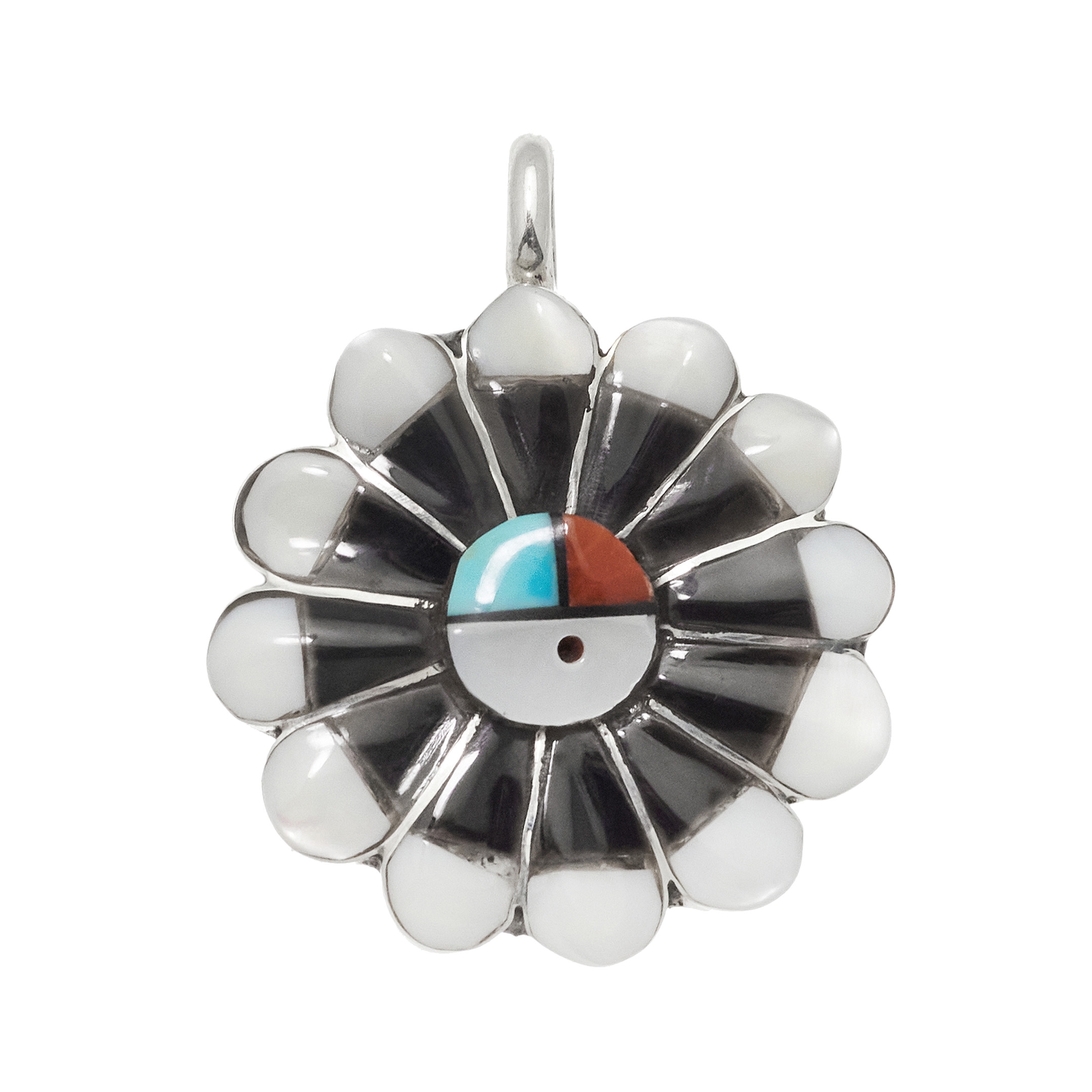 PE549 Sunface Zuni  pendant - Harpo Paris