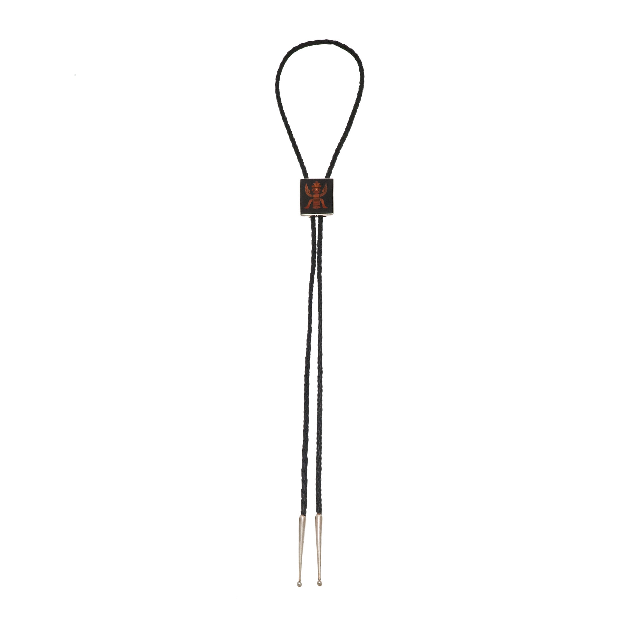 Inlaid Zuni bolo tie representing Knife Wing, BT54 - Harpo Paris
